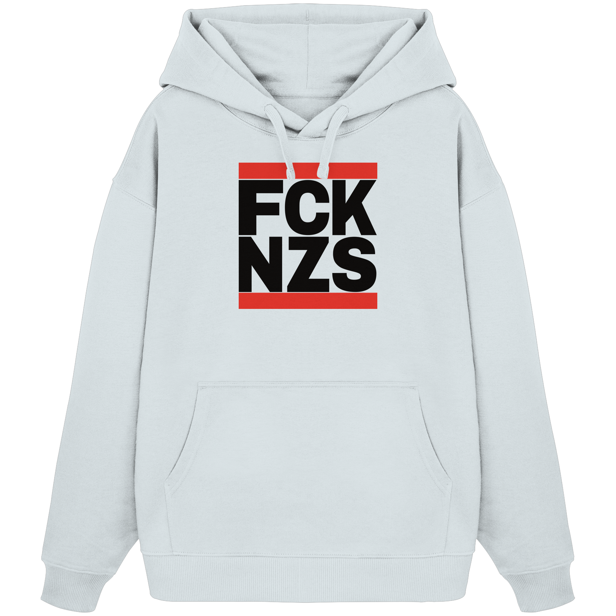 FCK NZS (schwarze Schrift) - Organic Oversize Hoodie