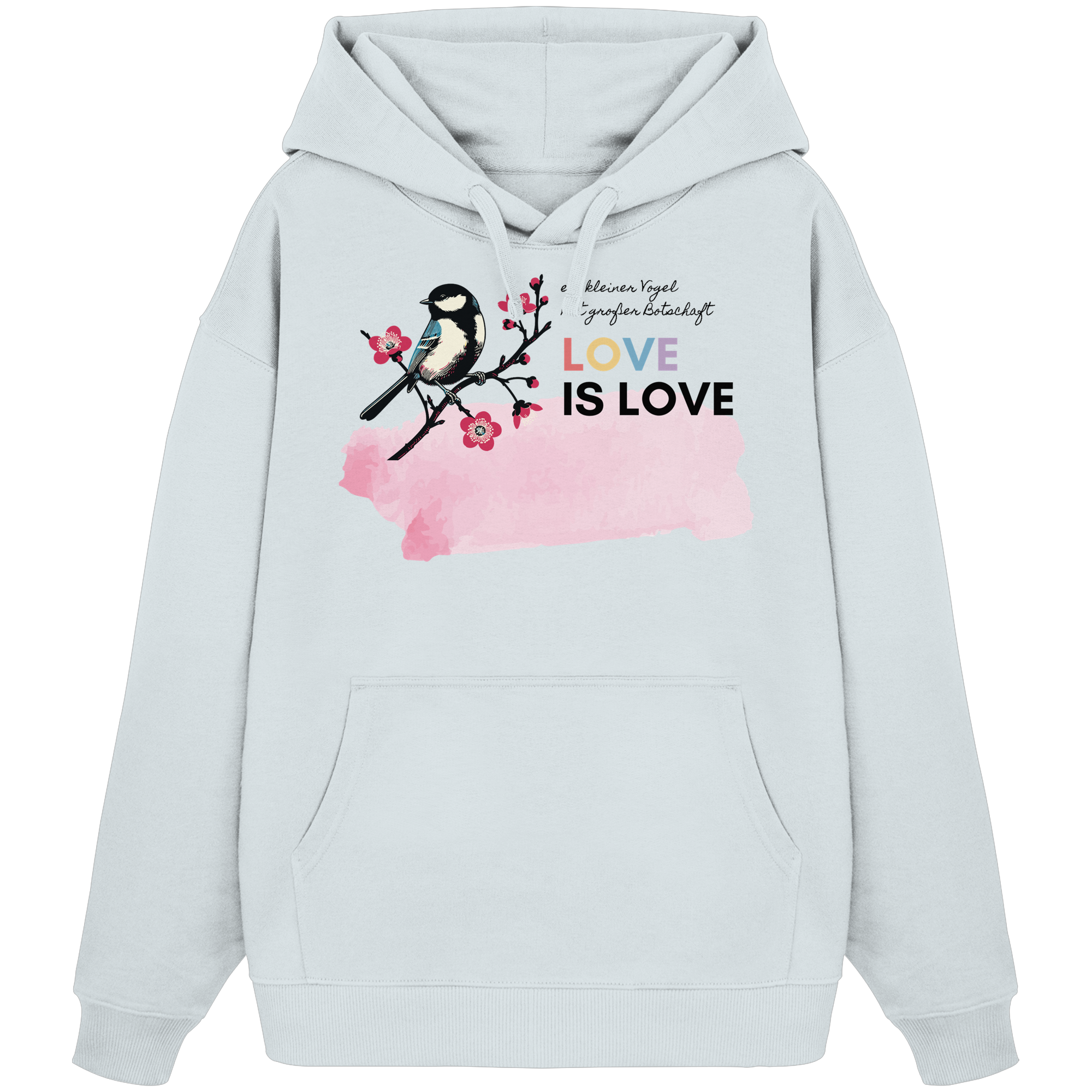 Kleine Flügel, große Botschaft - Organic Oversize Hoodie