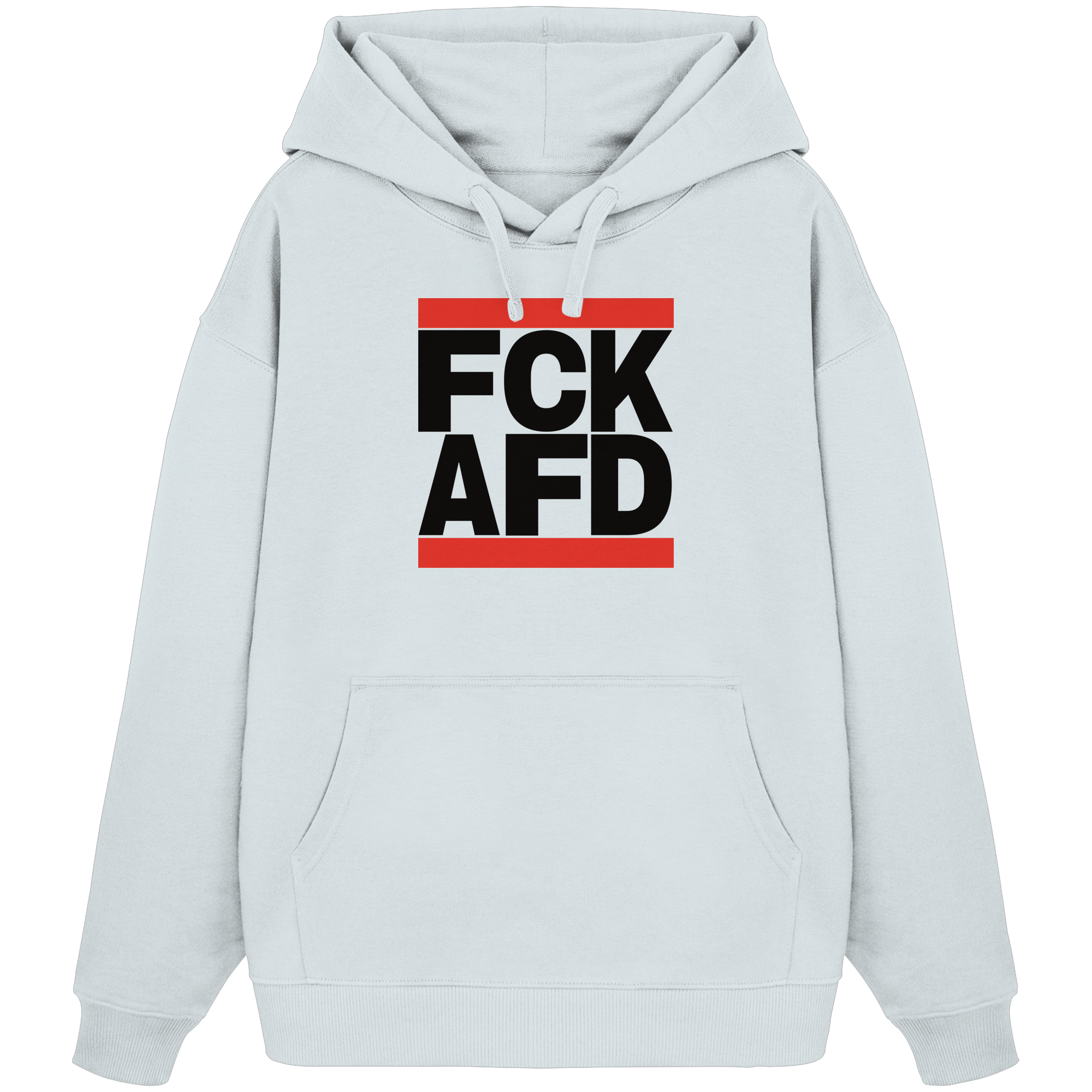 FCK AFD (schwarze Schrift) - Organic Oversize Hoodie