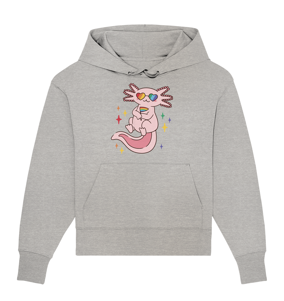 Big Pride Axolotl - Organic Oversize Hoodie