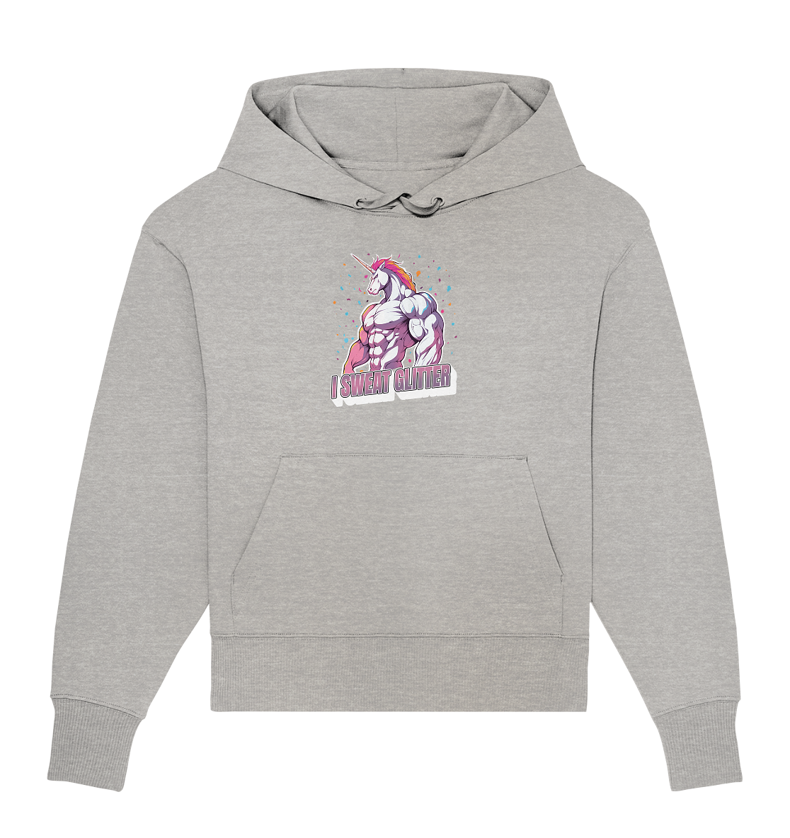 I sweat Glitter - Organic Oversize Hoodie