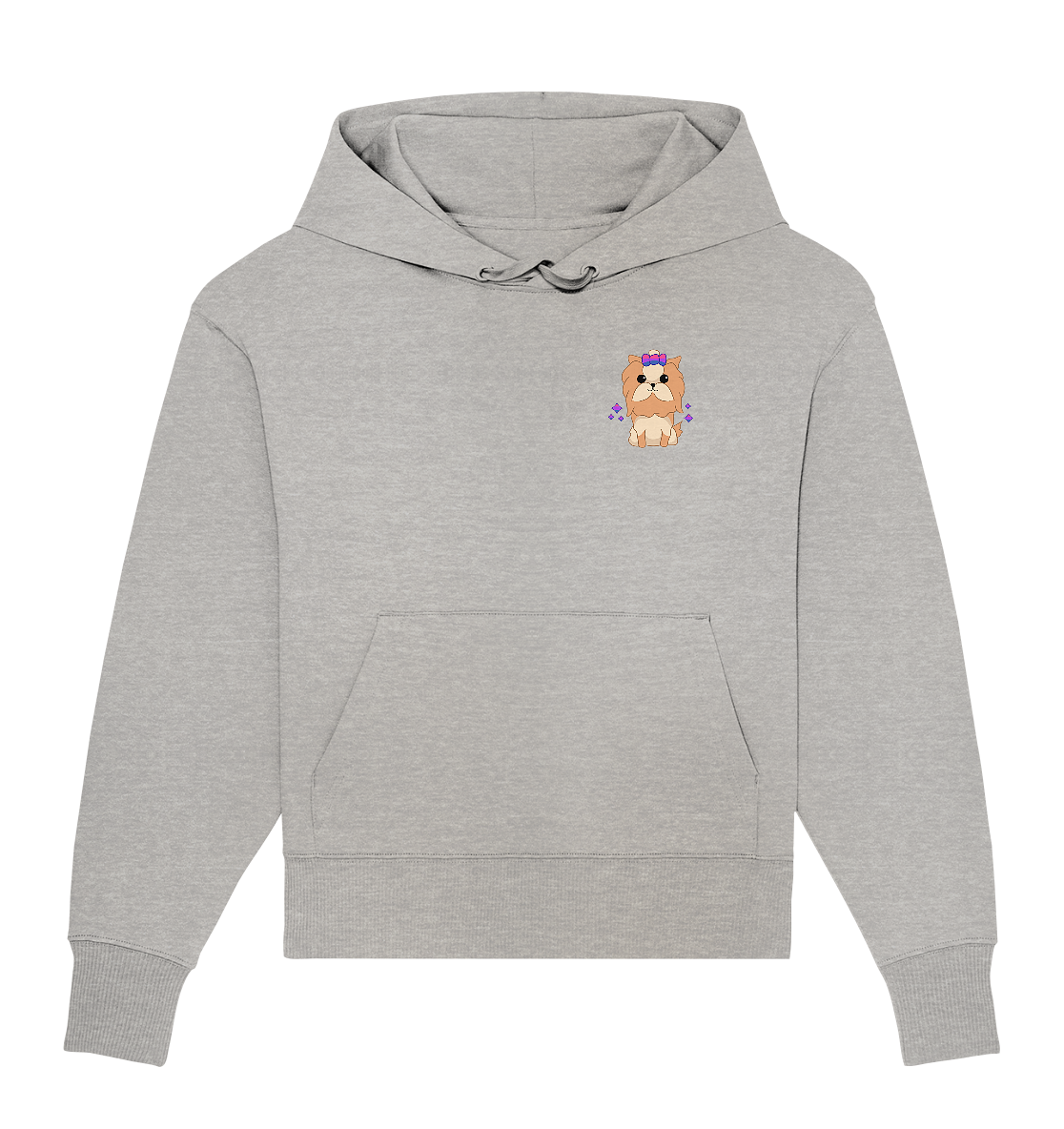 Cute Bisexual Dog - Organic Oversize Hoodie