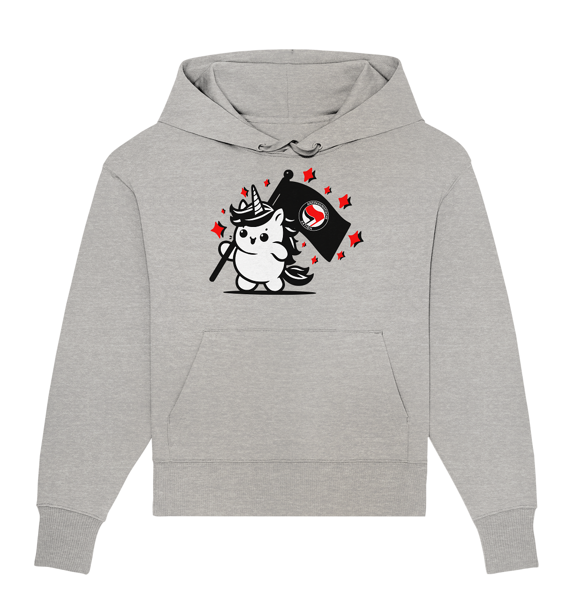 Einhorn Antifa - Organic Oversize Hoodie