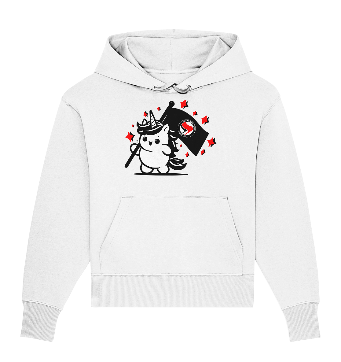 Einhorn Antifa - Organic Oversize Hoodie
