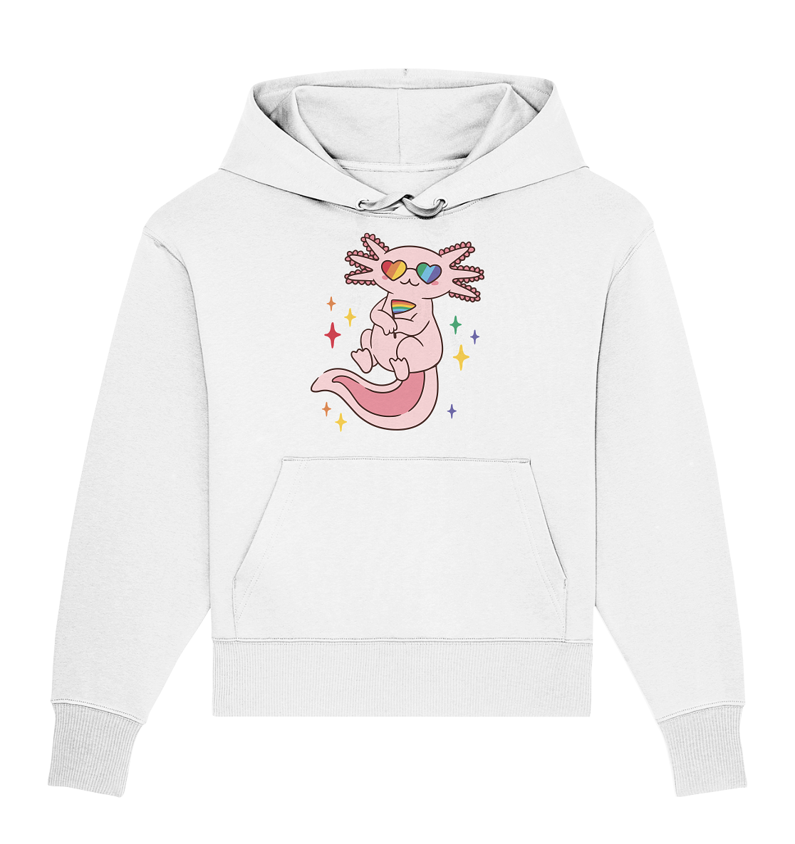 Big Pride Axolotl - Organic Oversize Hoodie