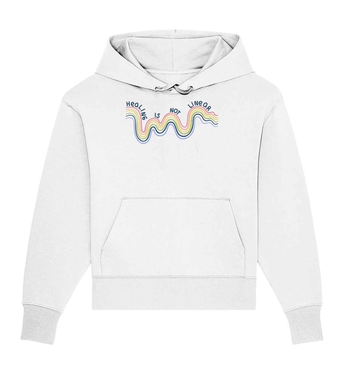 Healing is not Linear - Organic Oversize Hoodie