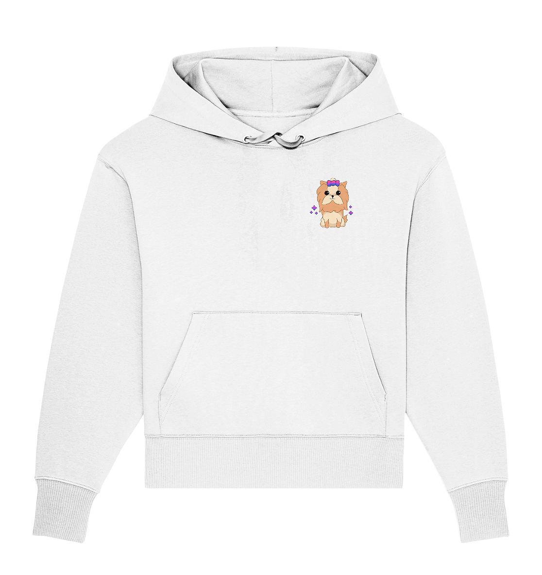 Cute Bisexual Dog - Organic Oversize Hoodie