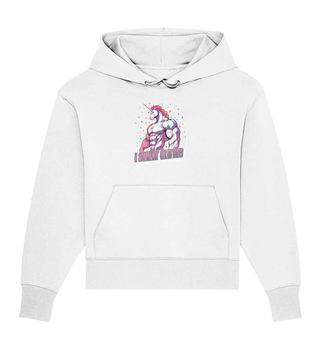 I sweat Glitter - Organic Oversize Hoodie