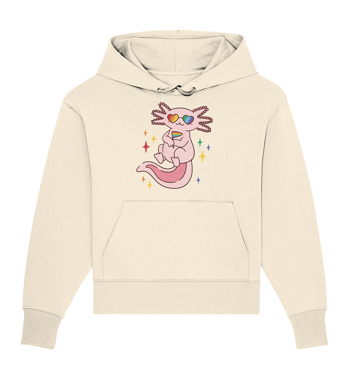 Big Pride Axolotl - Organic Oversize Hoodie