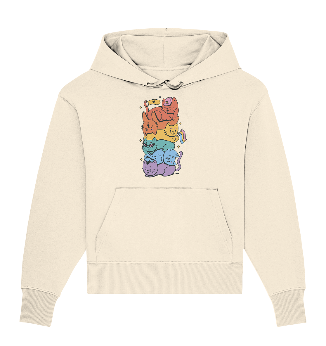 LGBTQ+ Katzen - Organic Oversize Hoodie
