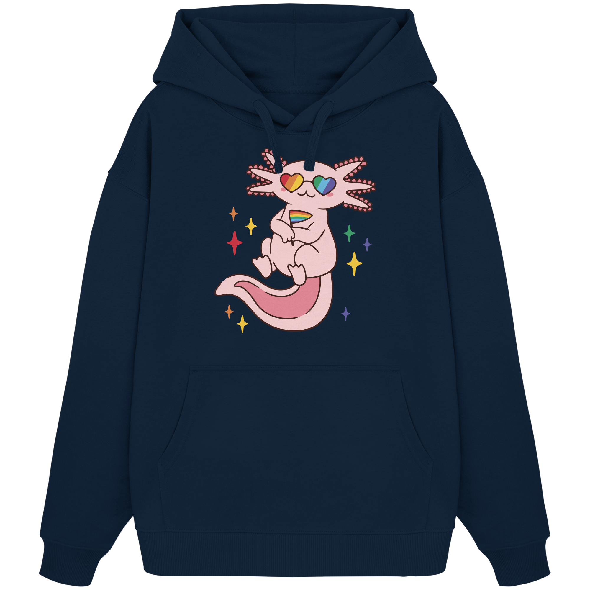 Big Pride Axolotl - Organic Oversize Hoodie