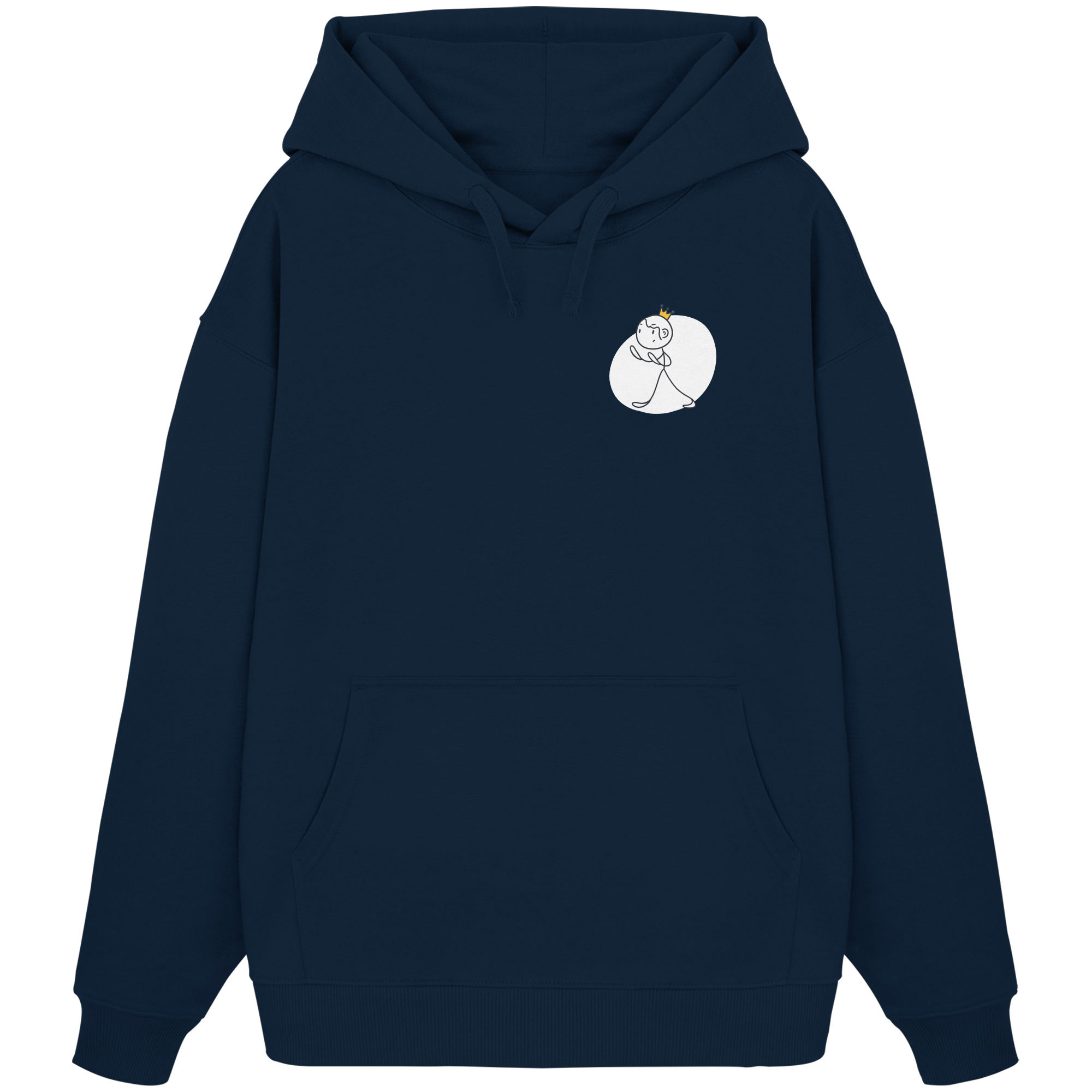Seelenmännchen "Selbstverteidigung Edition" Brustprint (dunkel) - Organic Oversize Hoodie