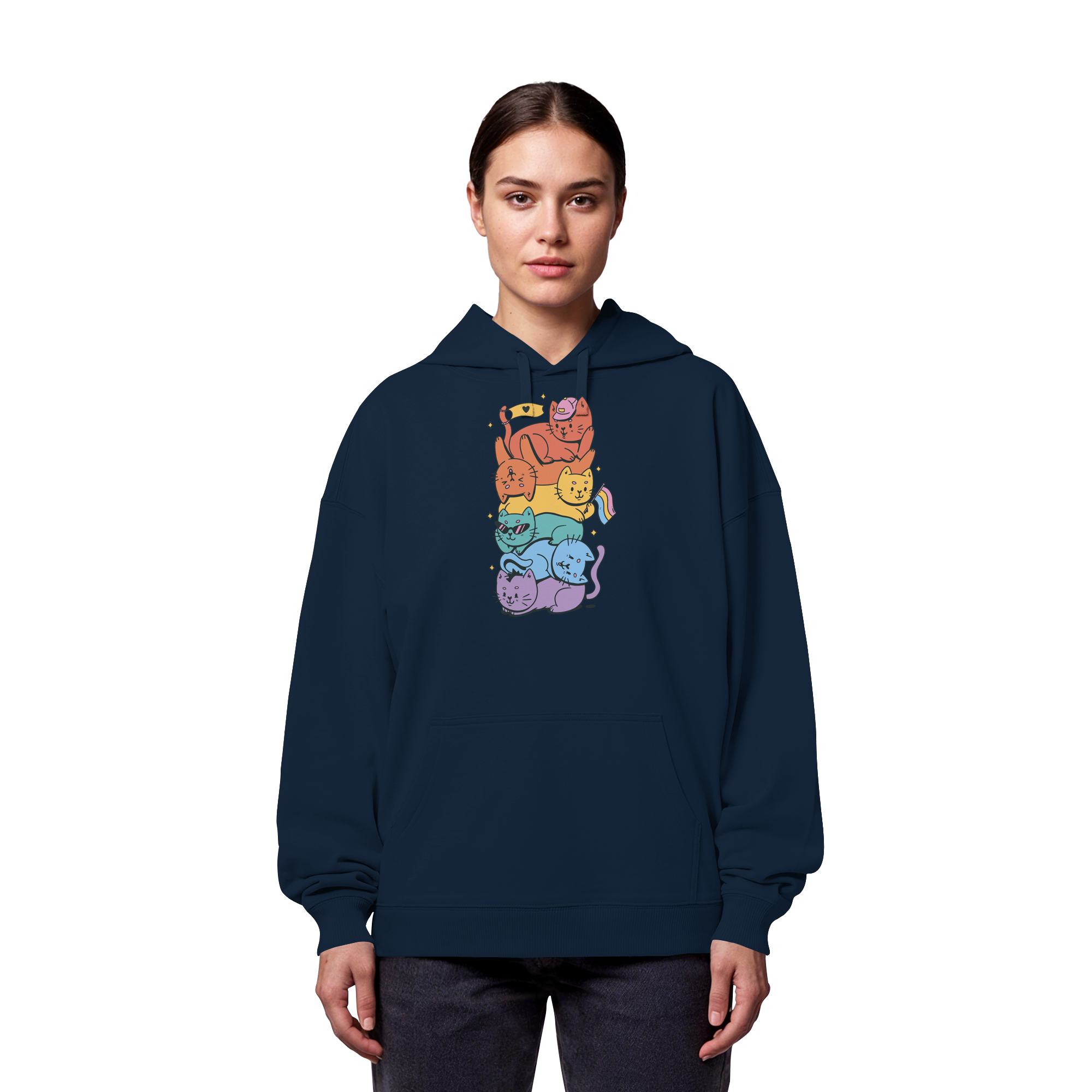 LGBTQ+ Katzen - Organic Oversize Hoodie