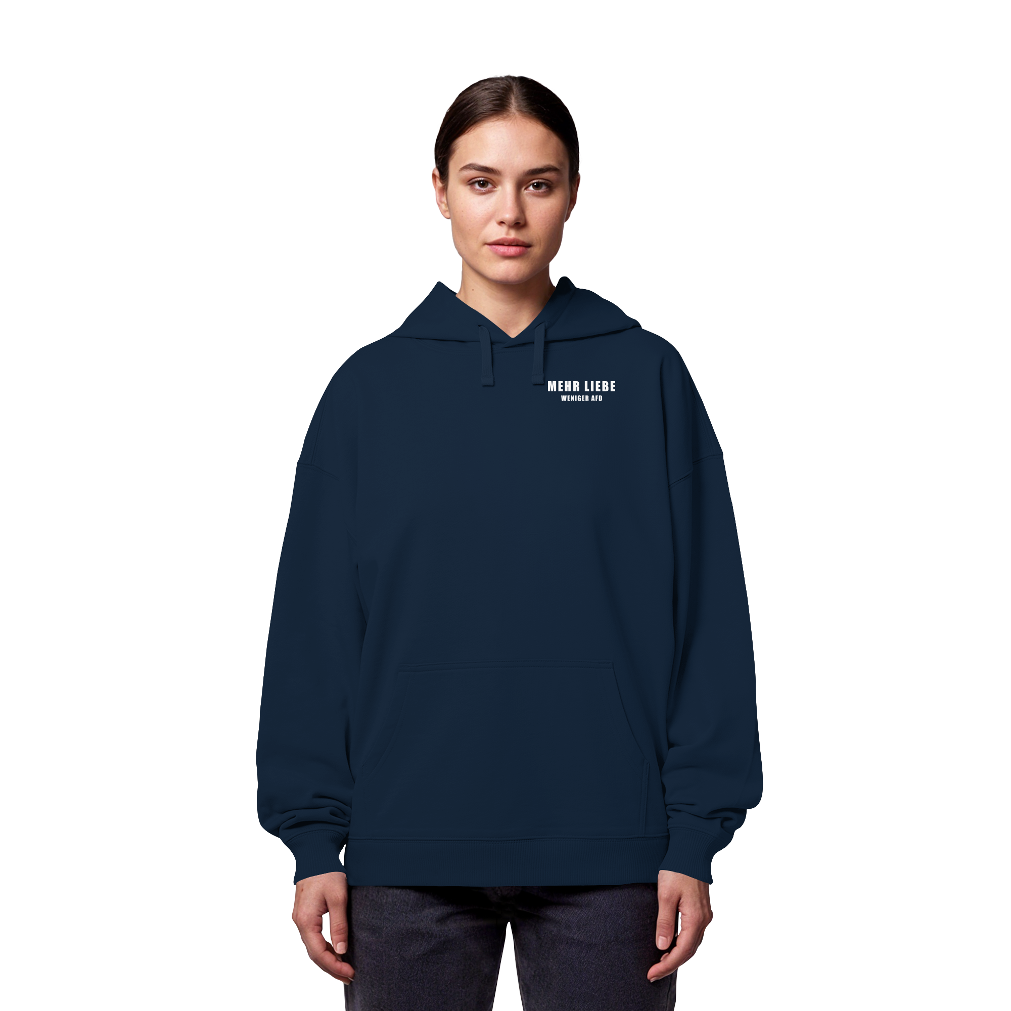 Mehr Lieber Weniger AfD - Organic Oversize Hoodie