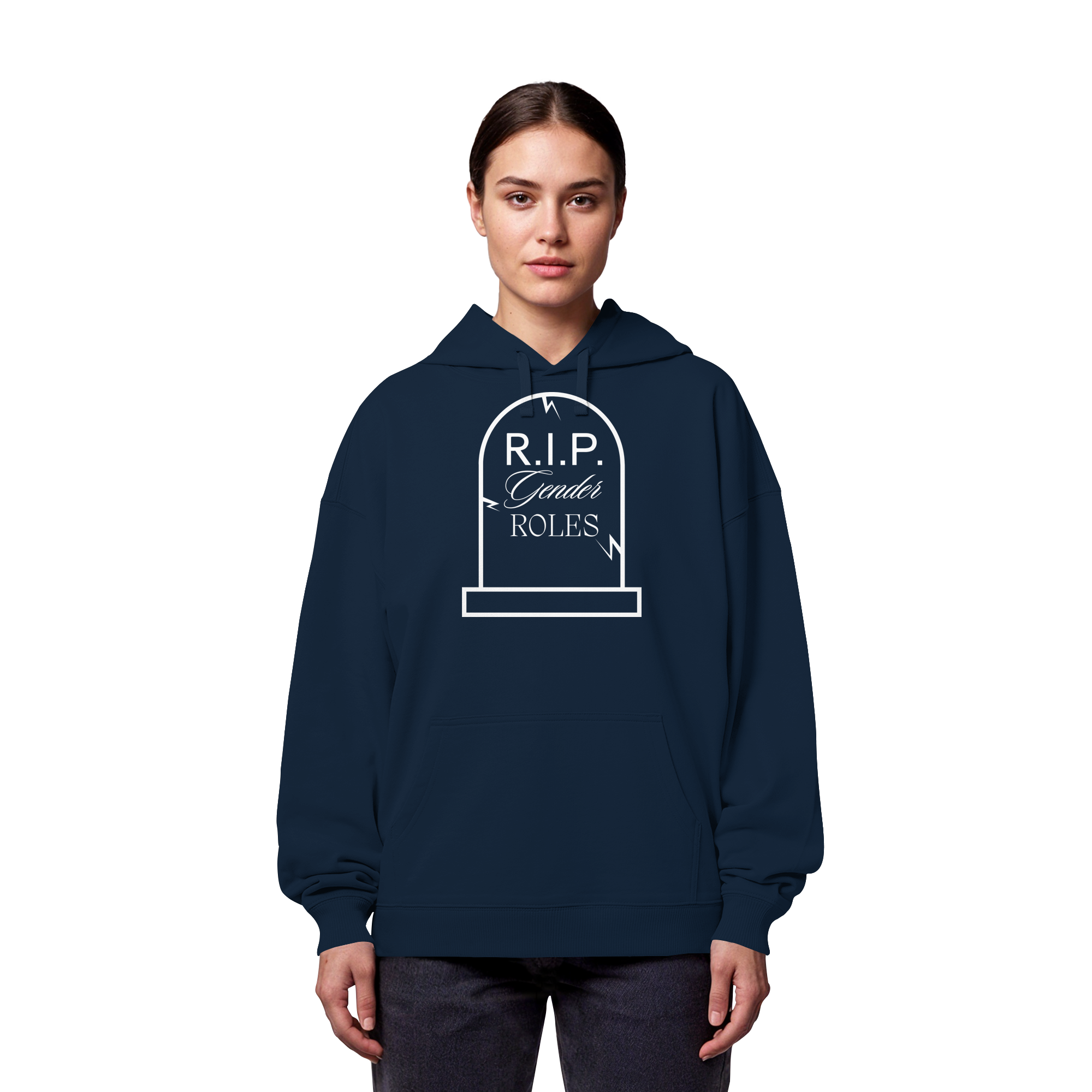 RIP Gender Roles - Organic Oversize Hoodie