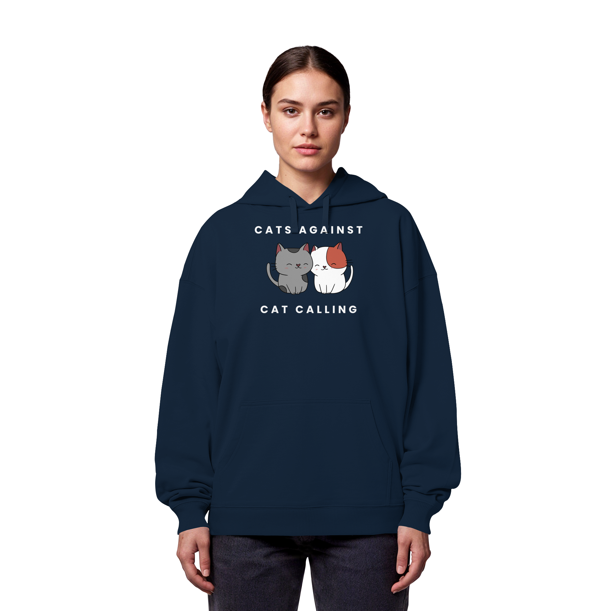Cats Against Catcalling "Cuddle Edition" - Organic Oversize Hoodie