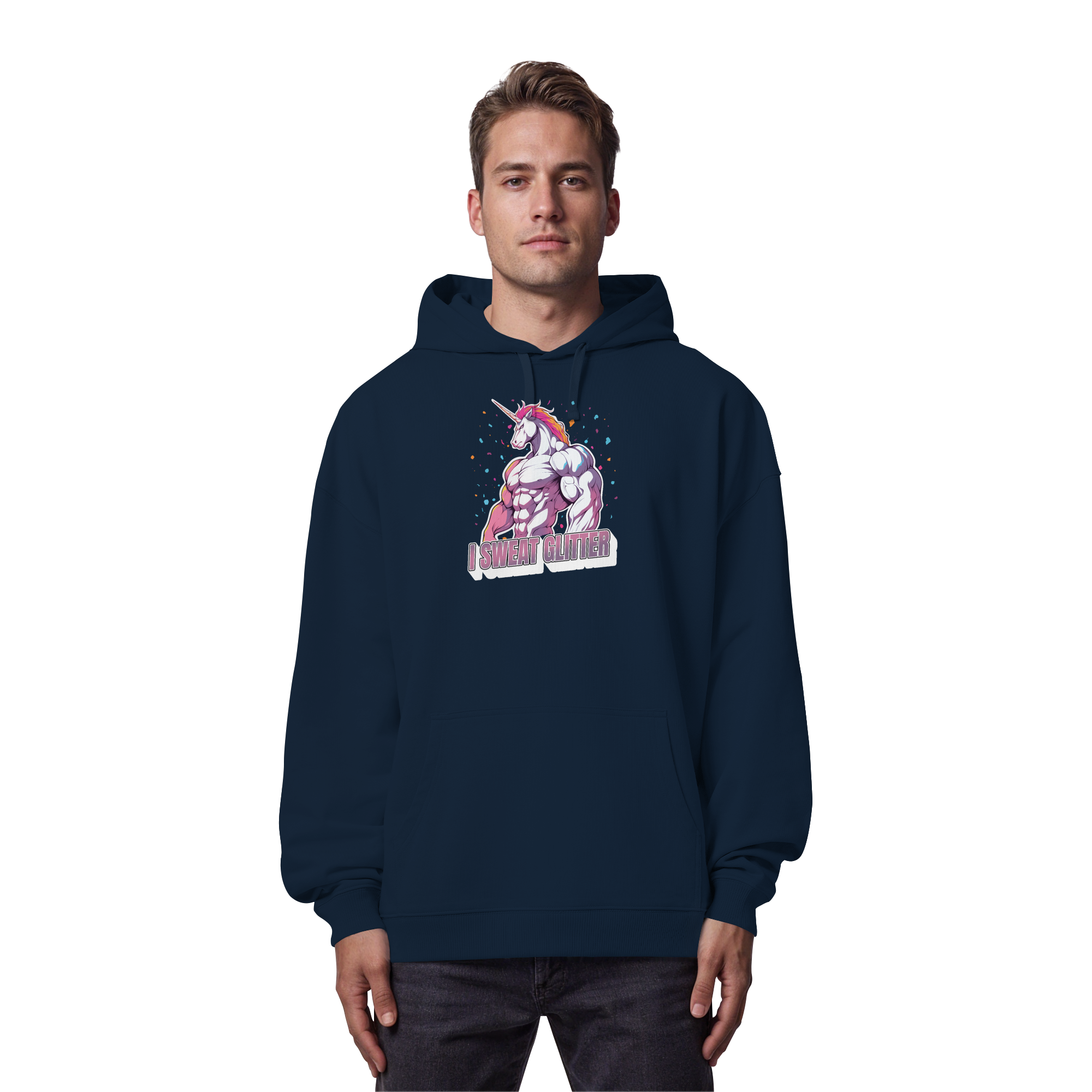 I sweat Glitter - Organic Oversize Hoodie