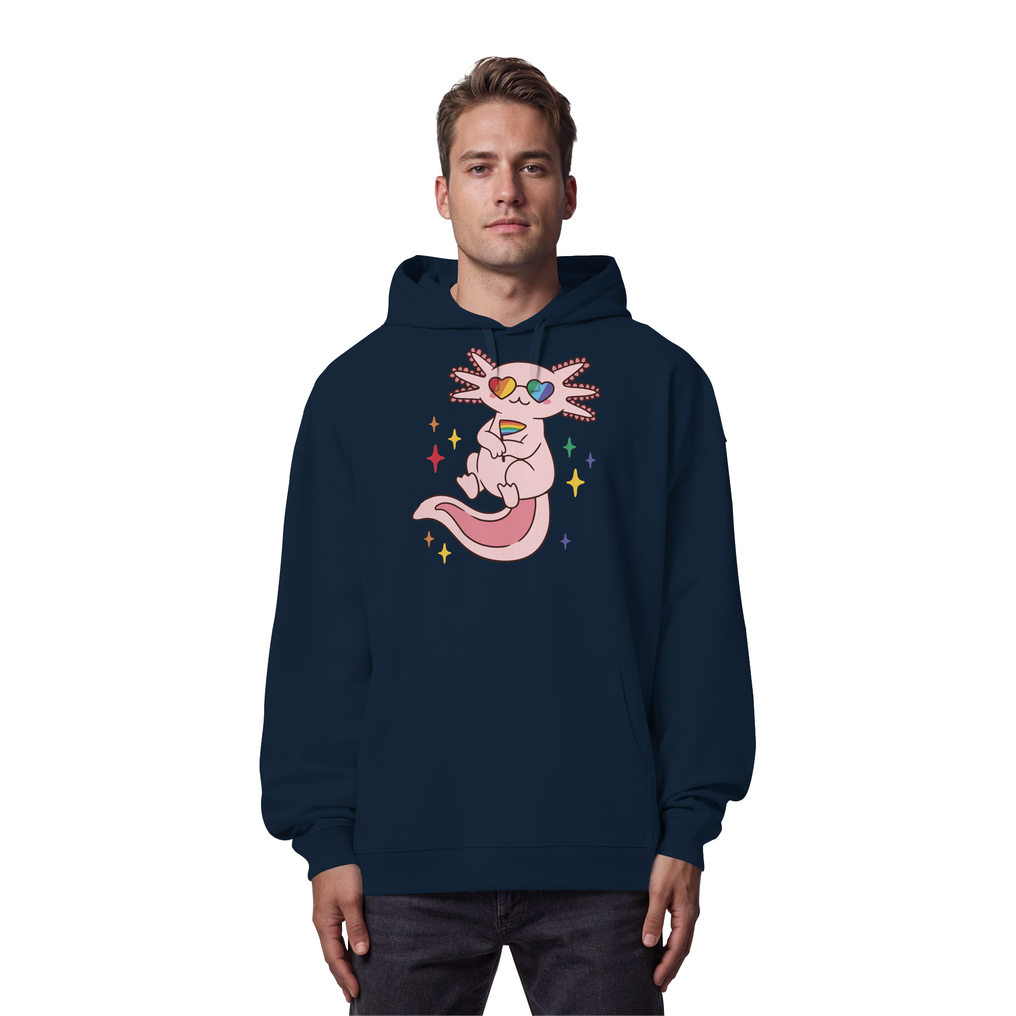 Big Pride Axolotl - Organic Oversize Hoodie