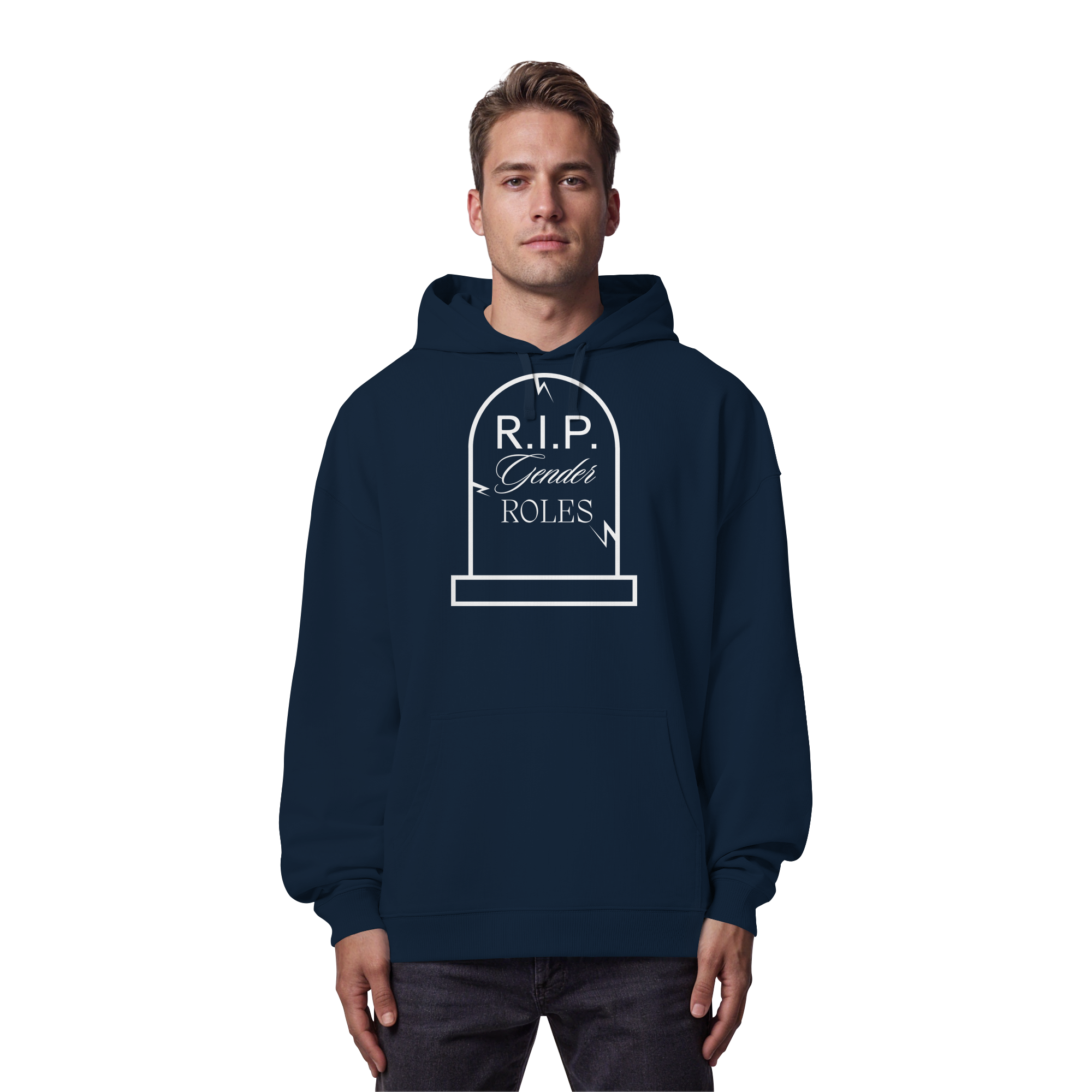 RIP Gender Roles - Organic Oversize Hoodie
