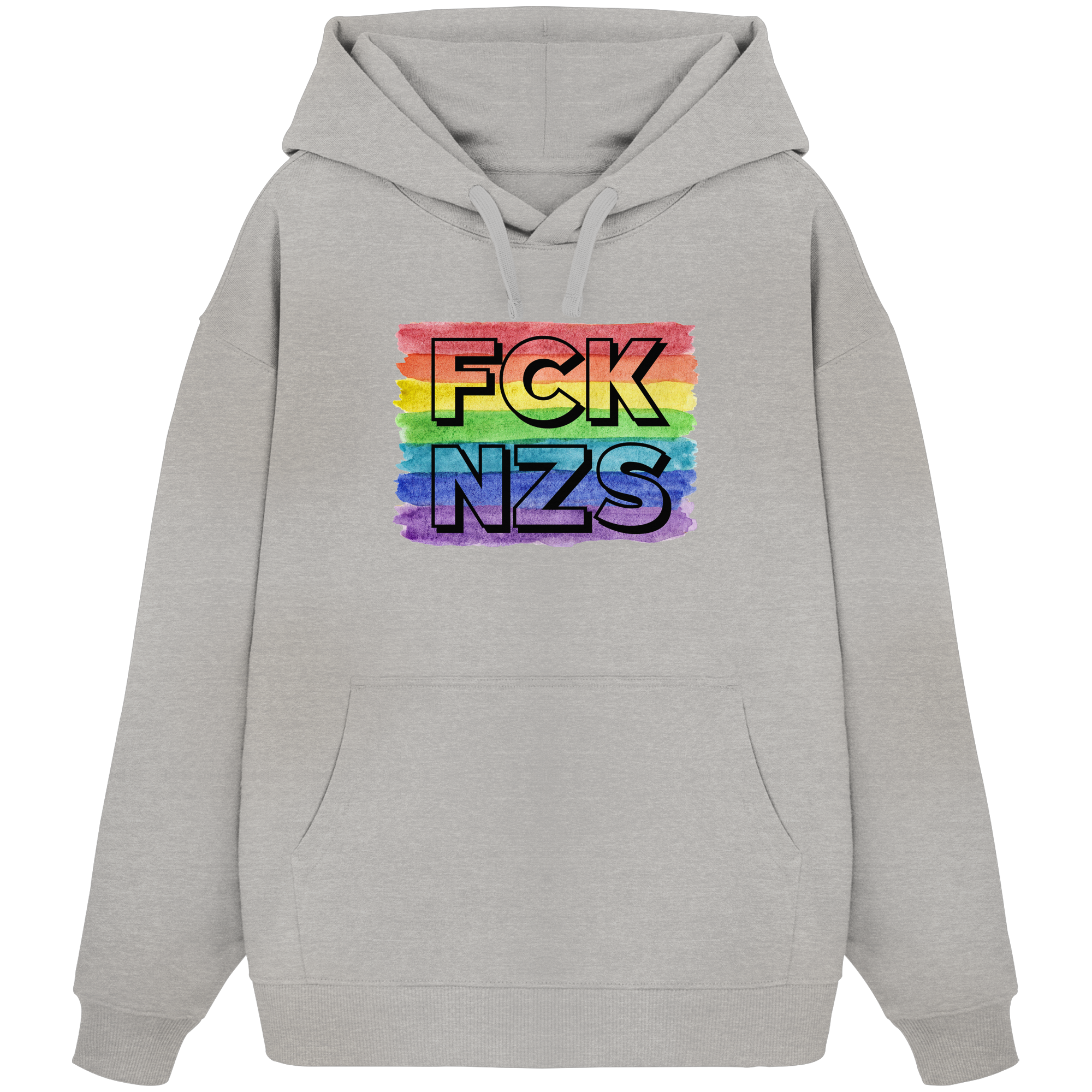 FCK NZS "Rainbow Resistance Edition" - Organic Oversize Hoodie