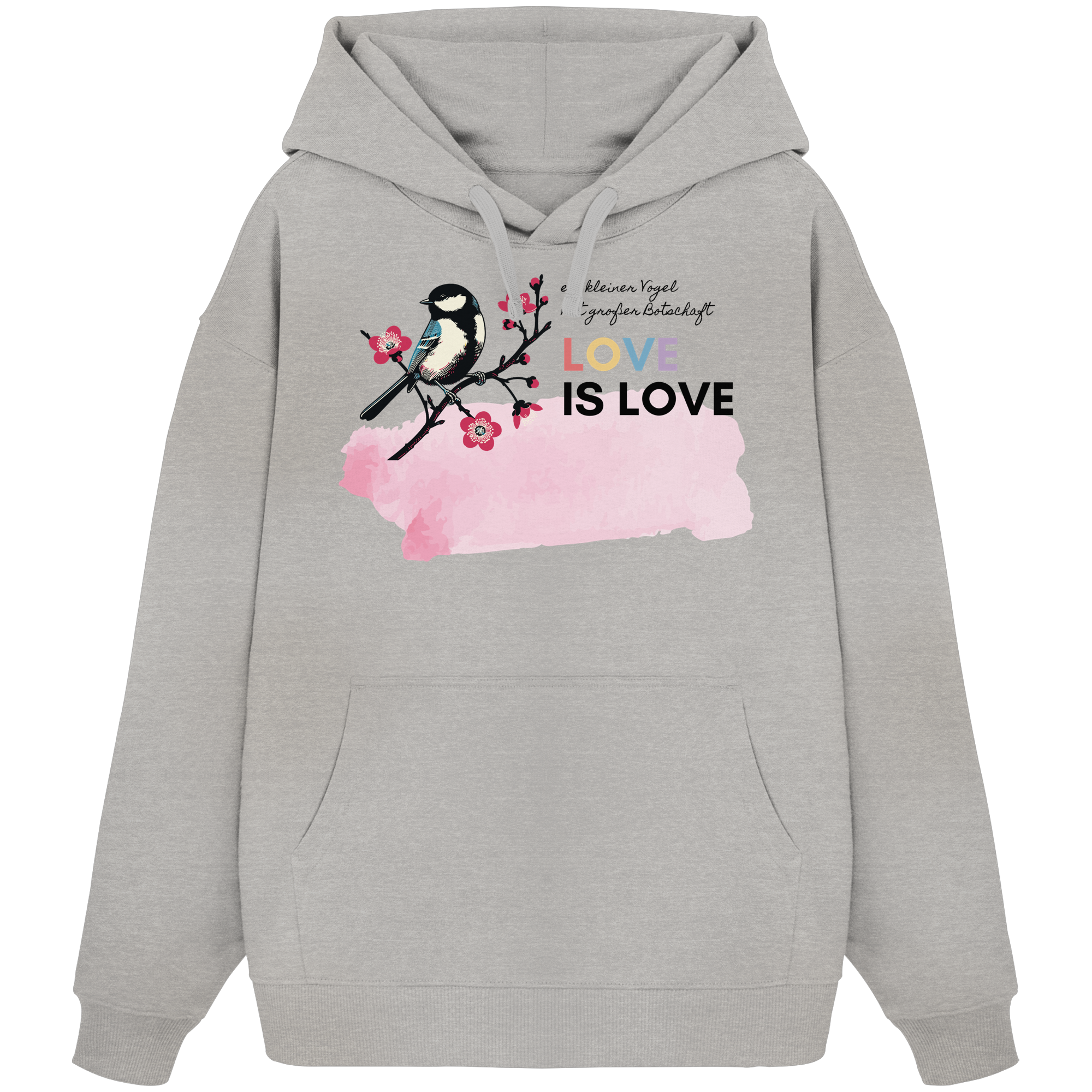 Kleine Flügel, große Botschaft - Organic Oversize Hoodie