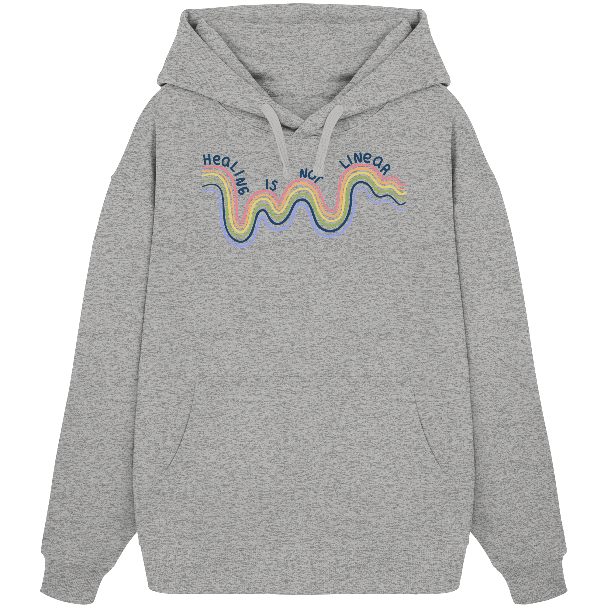 Healing is not Linear - Organic Oversize Hoodie