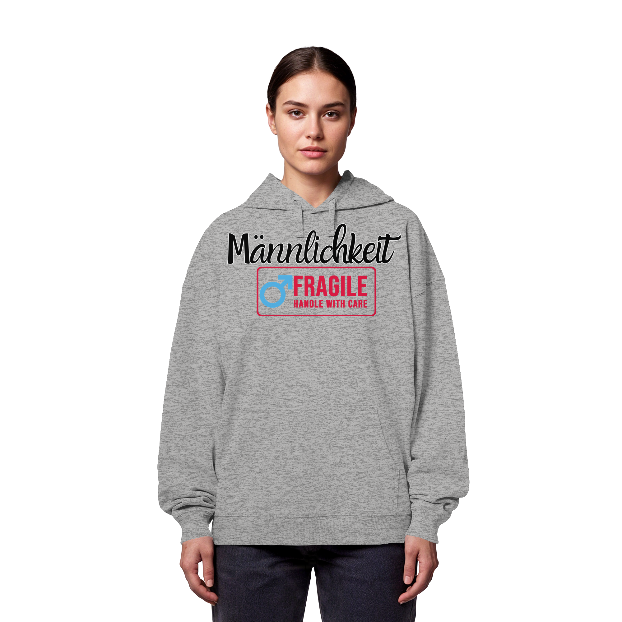 Männlichkeit: Handle with Care - Organic Oversize Hoodie