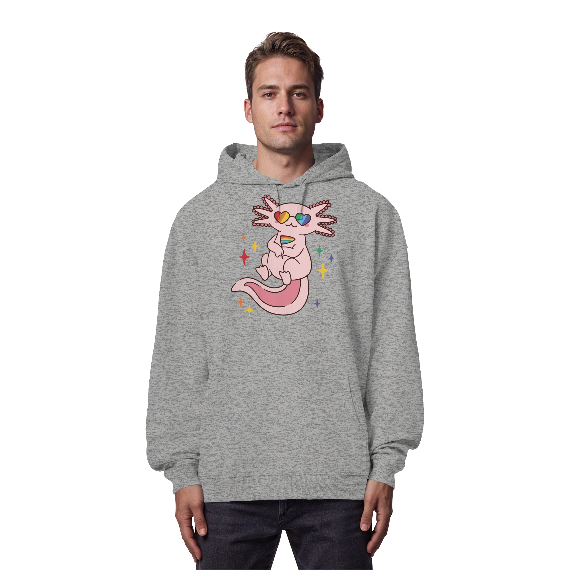 Big Pride Axolotl - Organic Oversize Hoodie