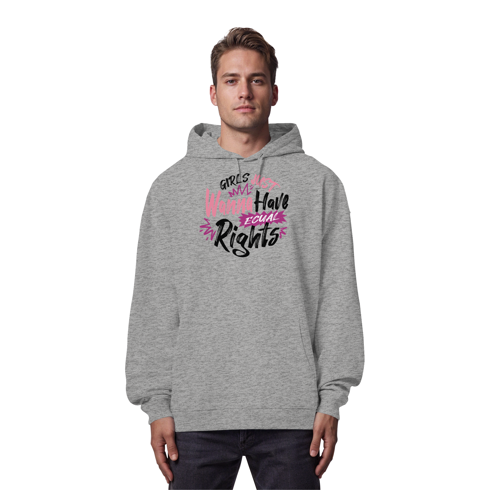 Girls Just Wanna Have Equal Rights - Organic Oversize Hoodie
