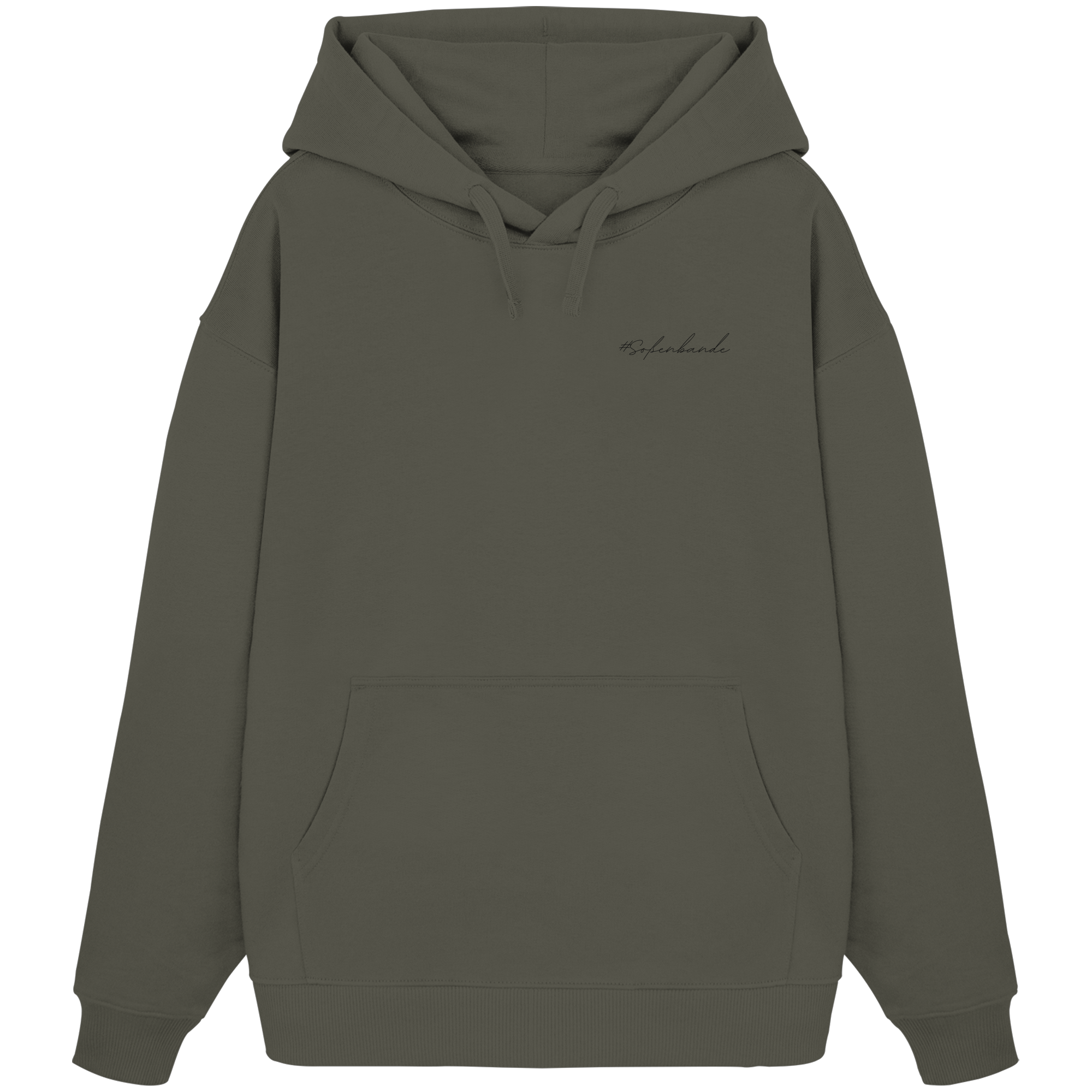 #Soßenbande (schwarze Schrift) - Organic Oversize Hoodie