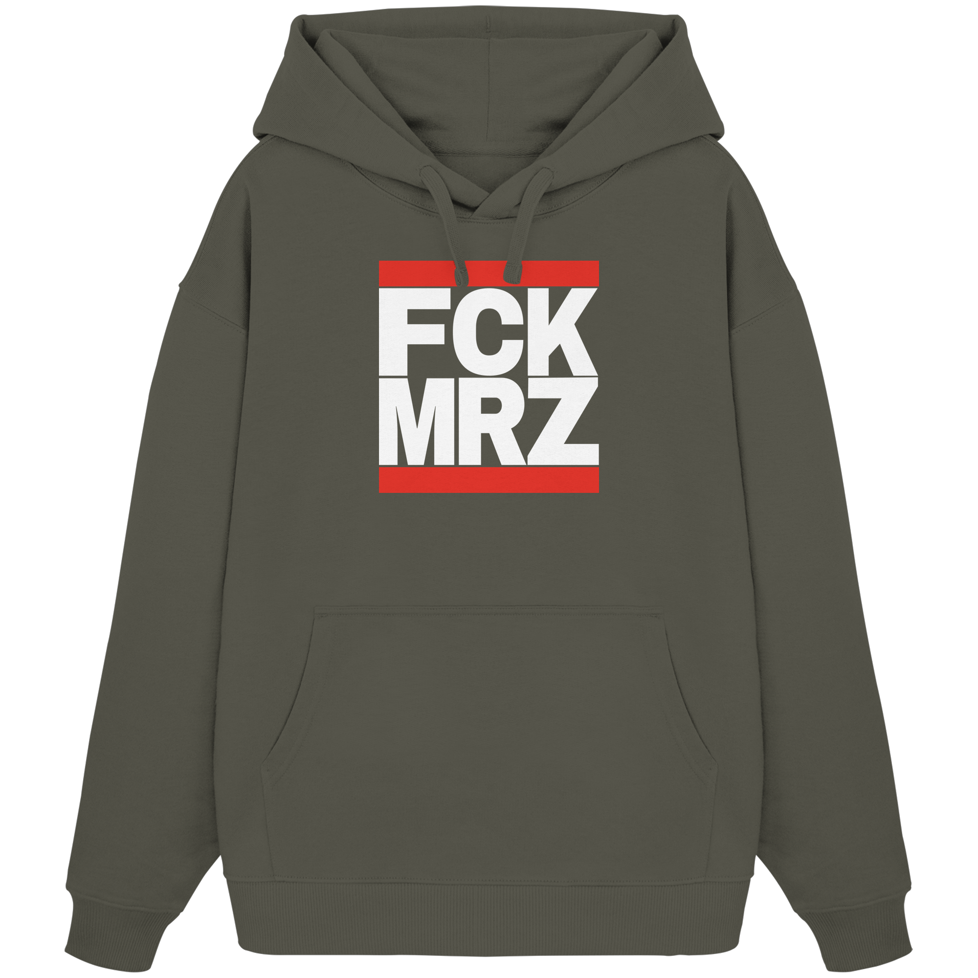 FCK MRZ (weiße Schrift) - Organic Oversize Hoodie