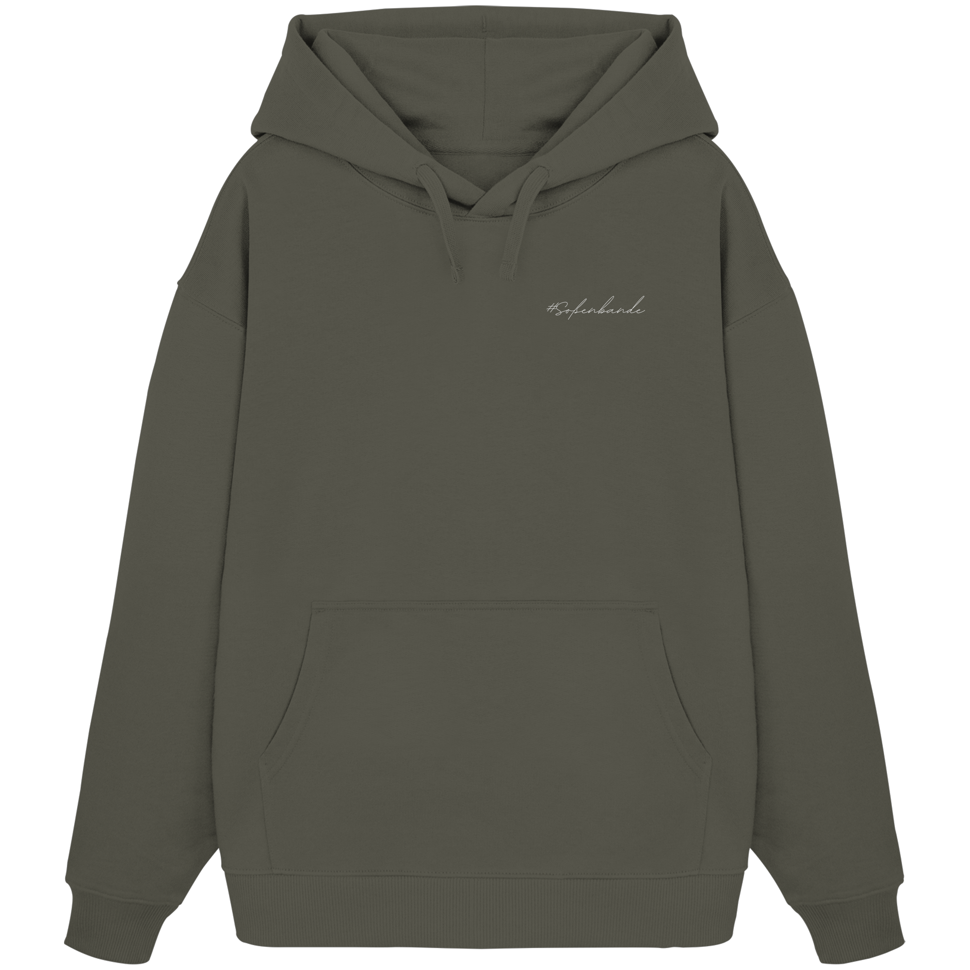 #Soßenbande (weiße Schrift) - Organic Oversize Hoodie