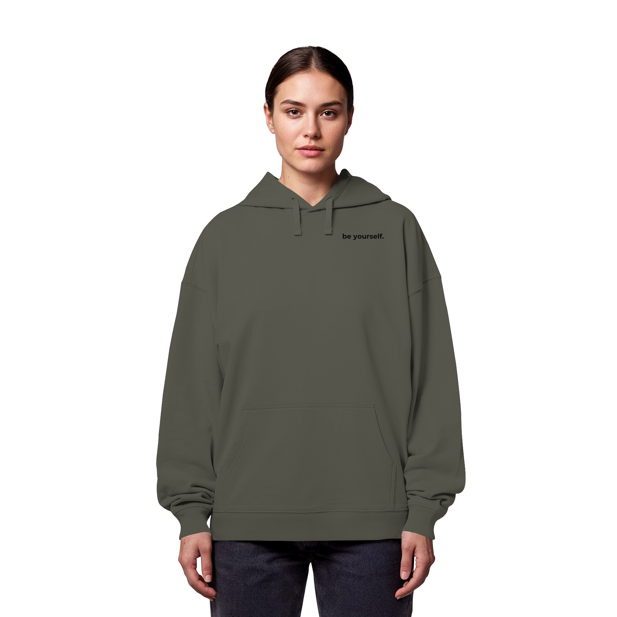 Trans Umbrella Backprint - Organic Oversize Hoodie