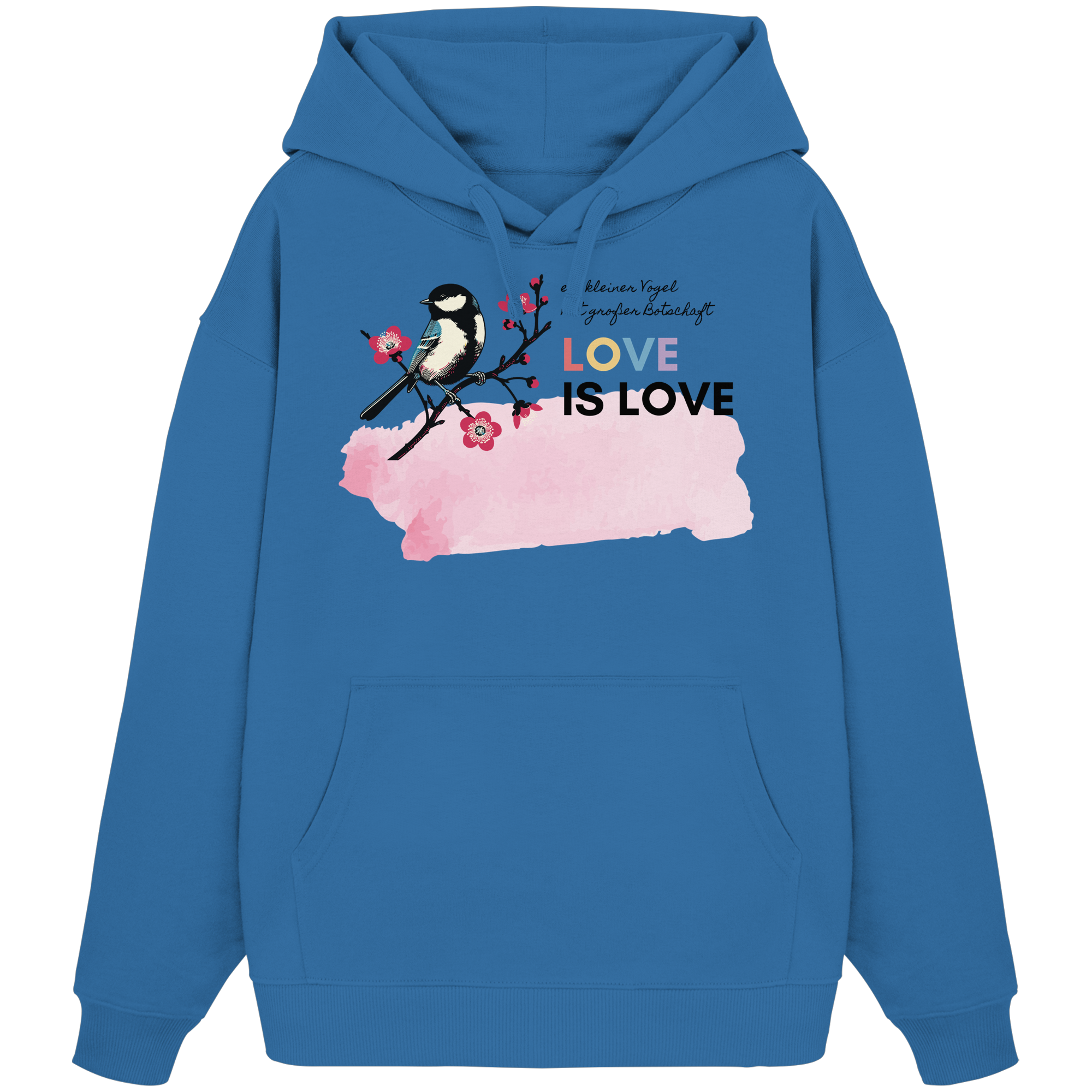 Kleine Flügel, große Botschaft - Organic Oversize Hoodie