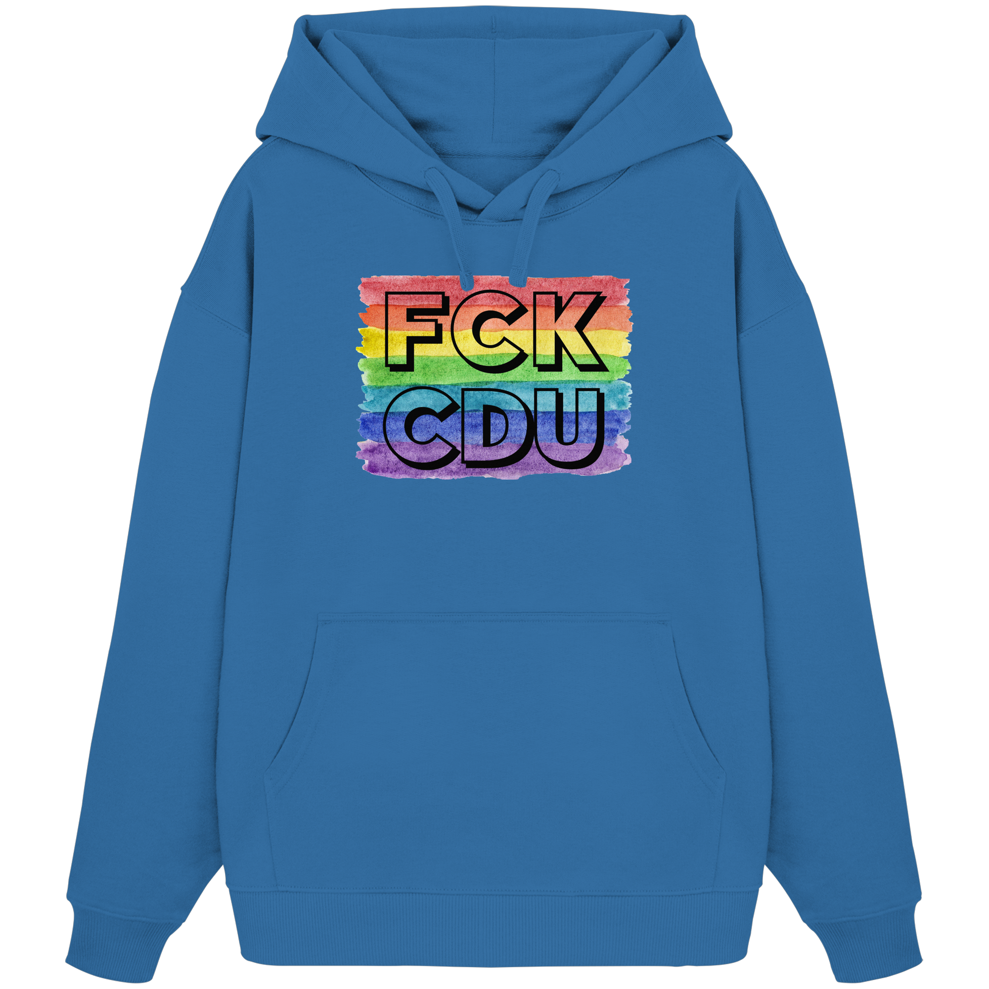 FCK CDU "Rainbow Resistance Edition" - Organic Oversize Hoodie