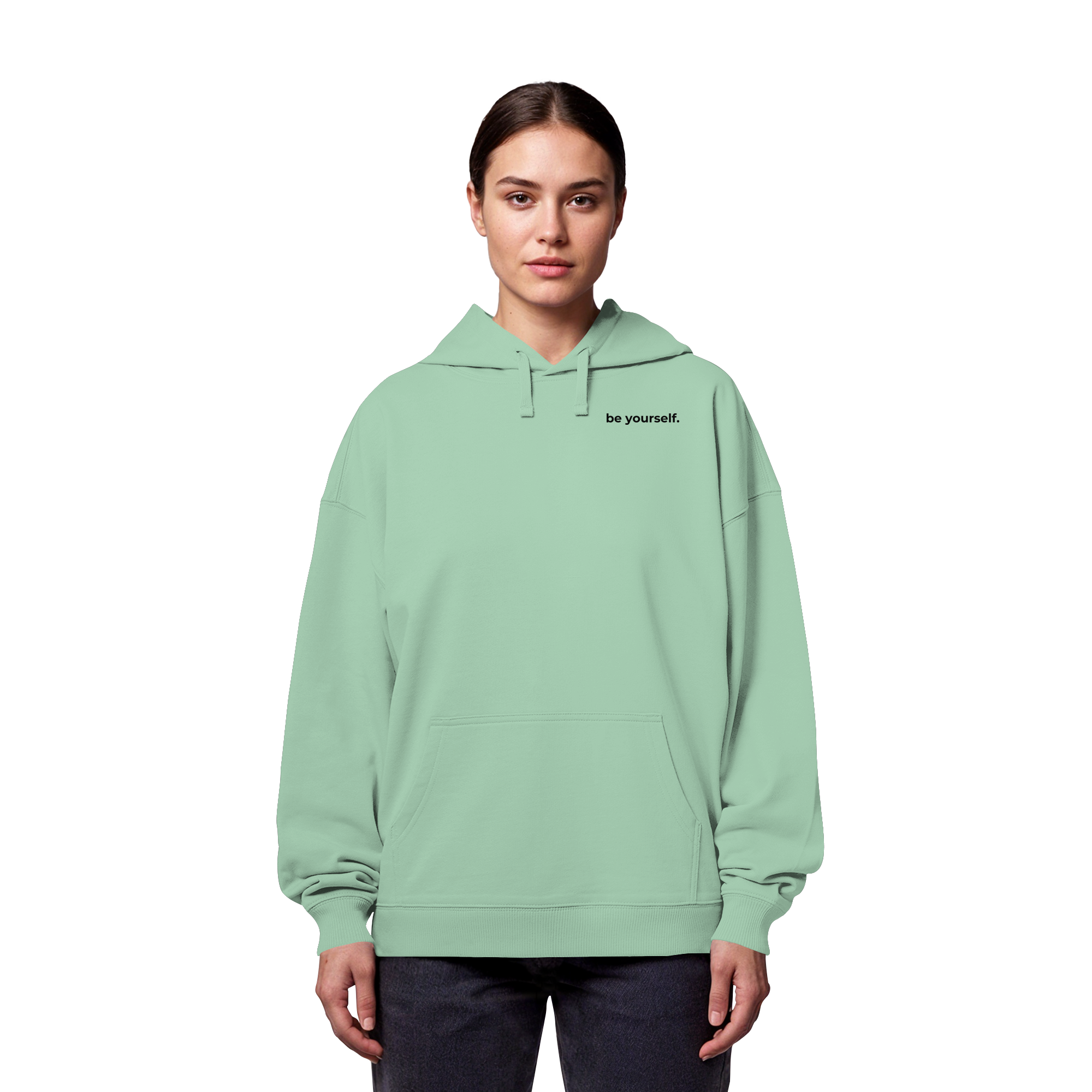 Trans Umbrella Backprint - Organic Oversize Hoodie
