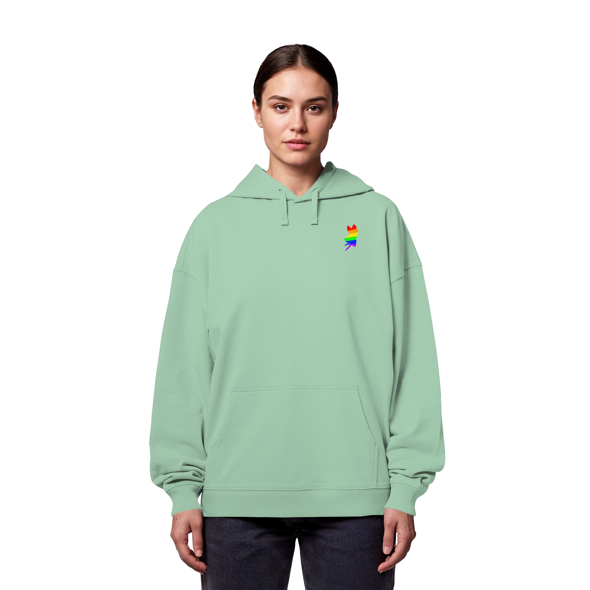 Regenbogen Fee - Organic Oversize Hoodie