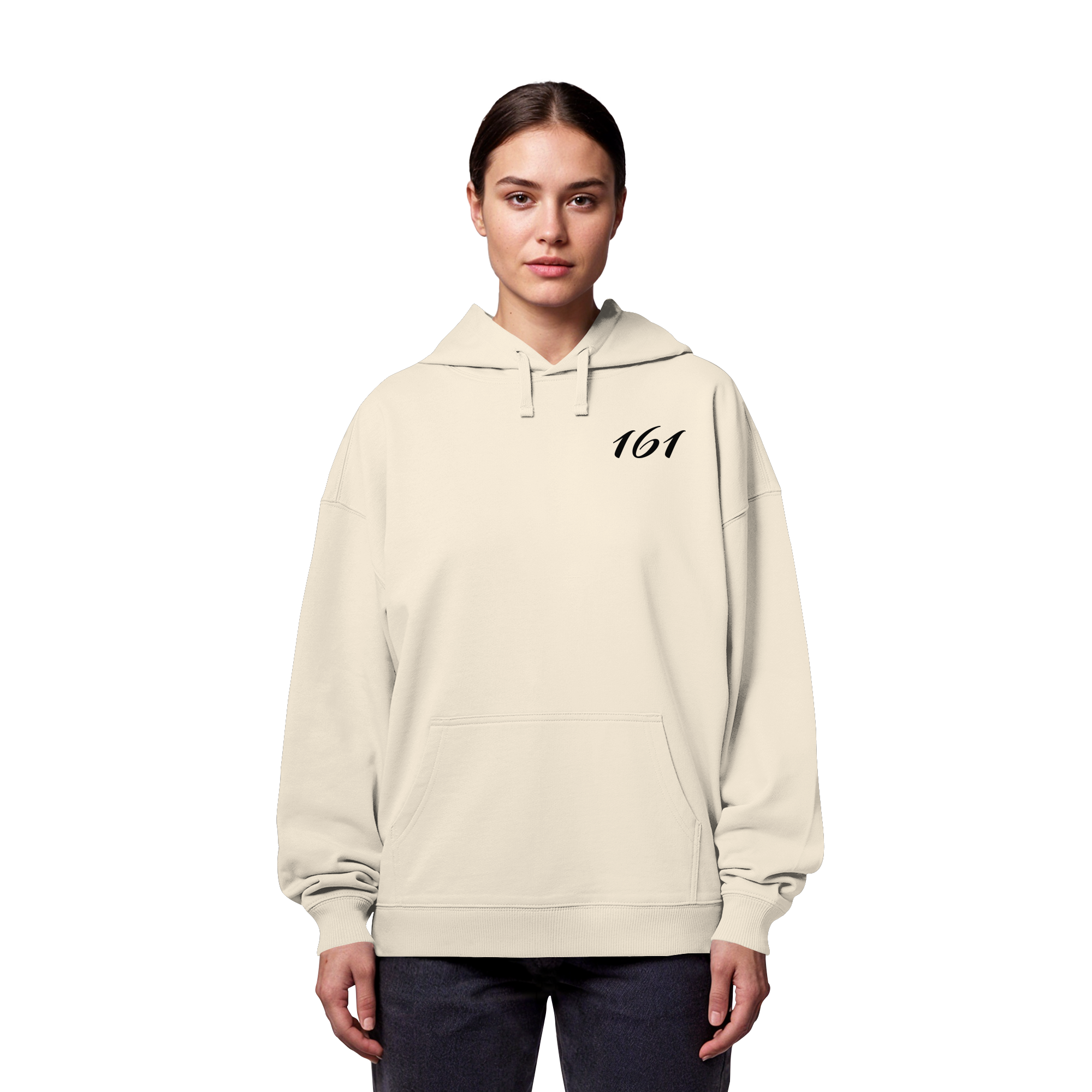 the world is a better place with anti fascism - Organic Oversize Hoodie