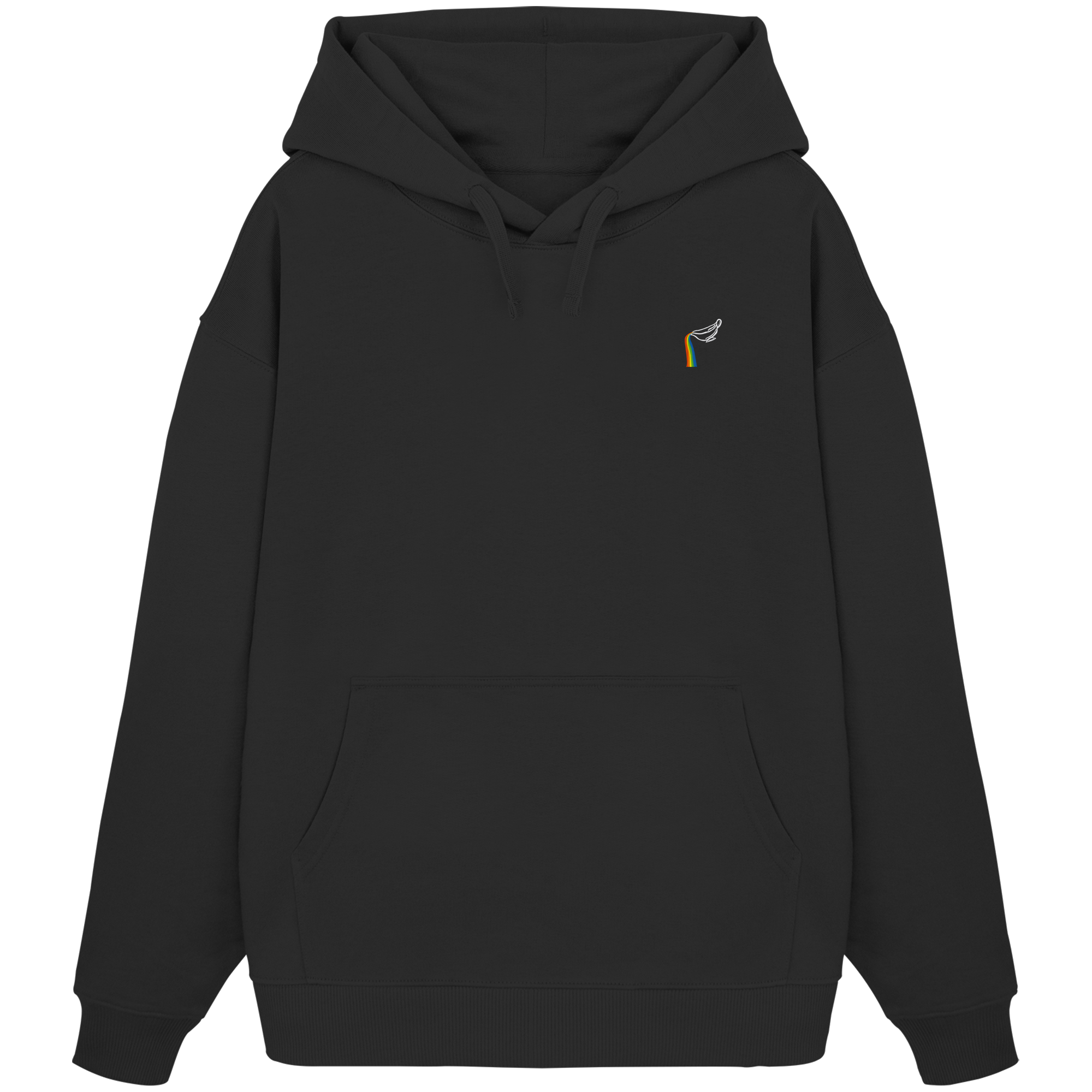 Regenbogen Soße: Sauciere - Organic Oversize Hoodie (Stick)