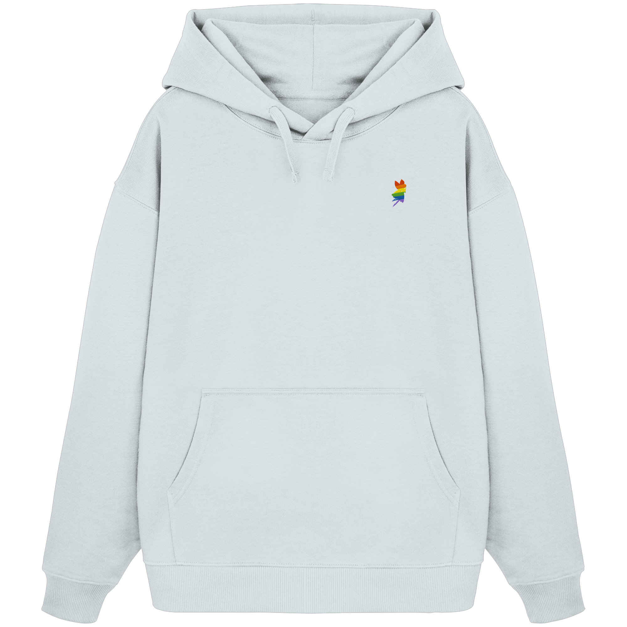 Regenbogen Fee - Organic Oversize Hoodie (Stick)