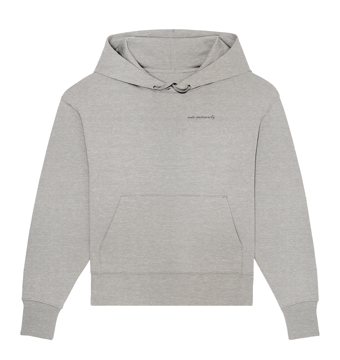 anti patriarchy - Organic Oversize Hoodie (Stick)
