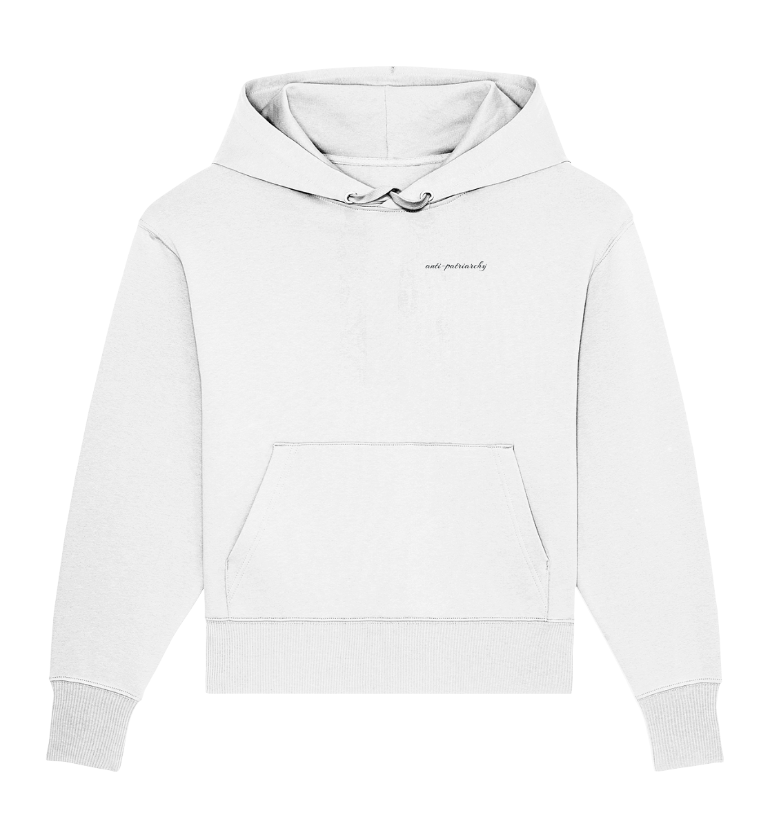 anti patriarchy - Organic Oversize Hoodie (Stick)
