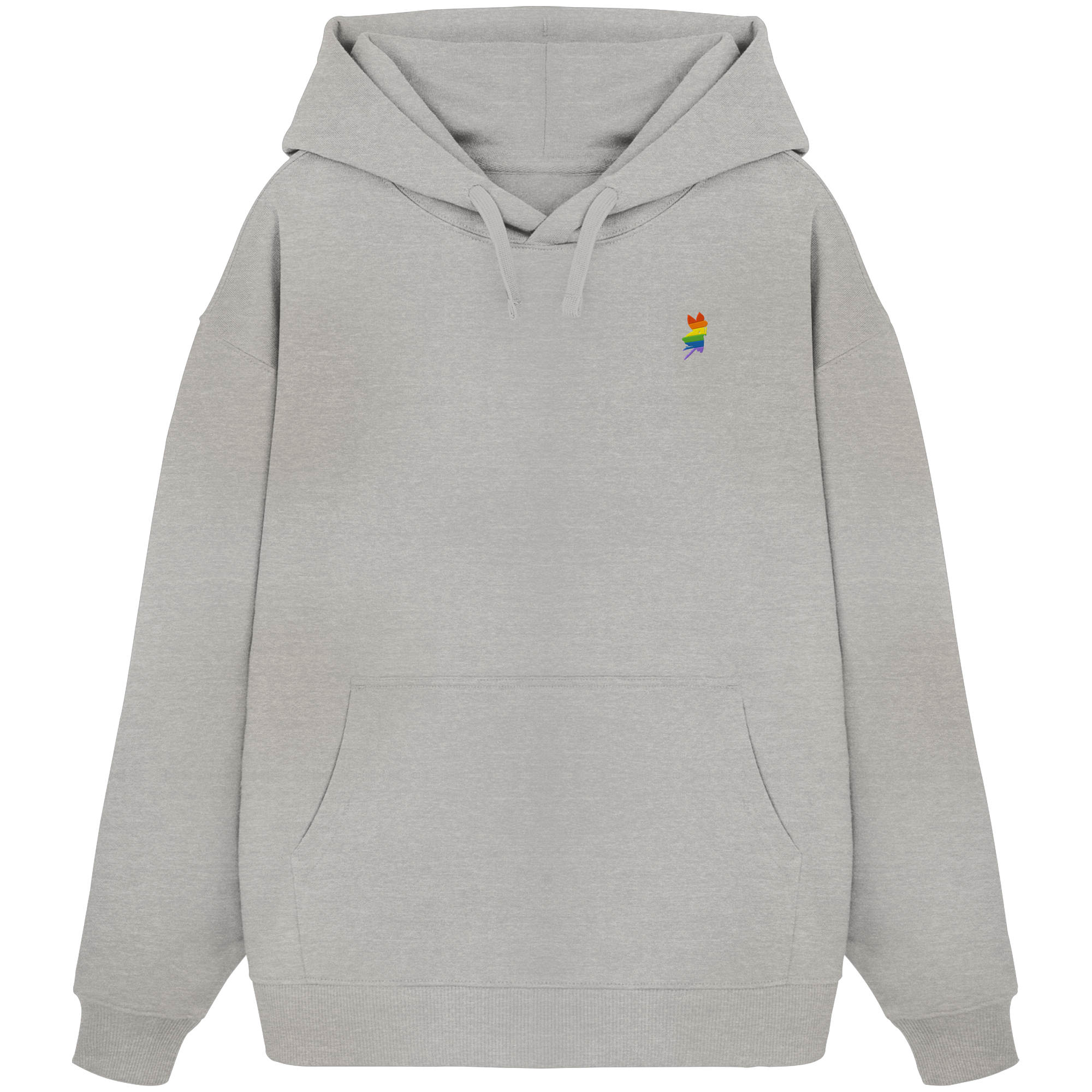 Regenbogen Fee - Organic Oversize Hoodie (Stick)