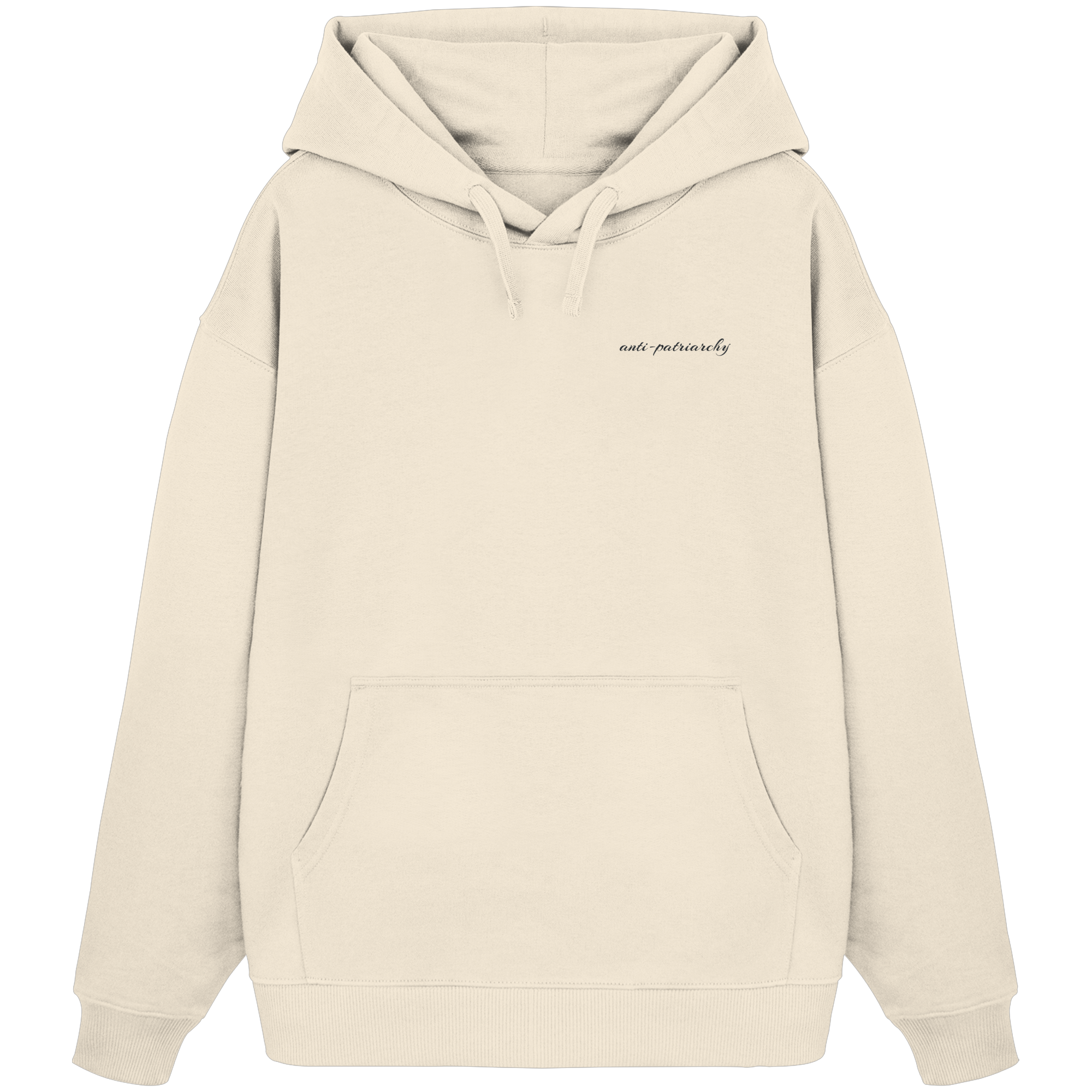 anti patriarchy - Organic Oversize Hoodie (Stick)