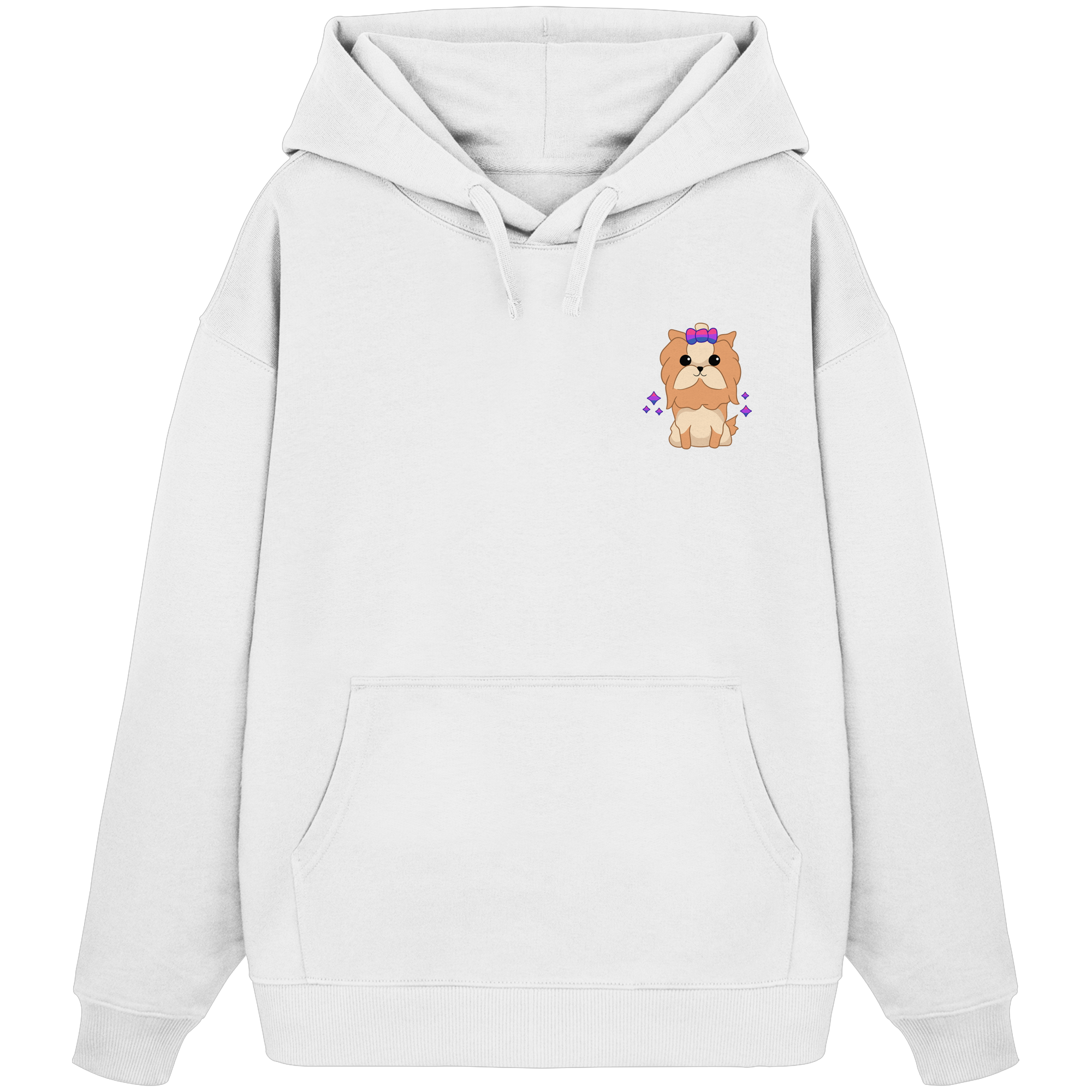 Cute Bisexual Dog - Organic Oversize Hoodie