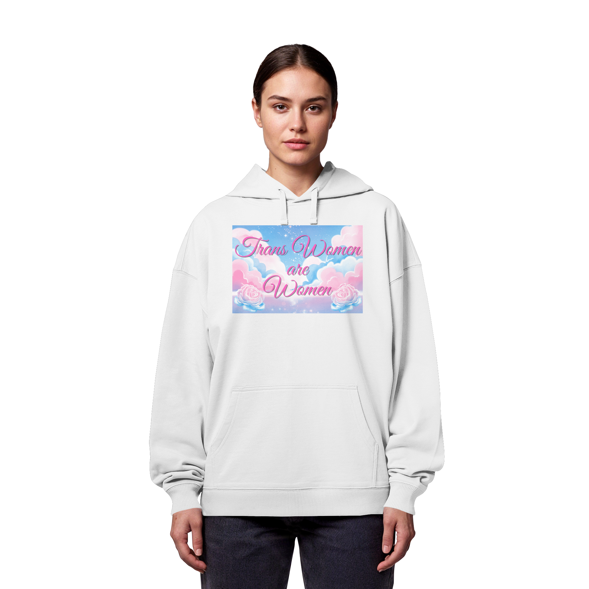 Trans Women are Women "Rosenhimmel Edition" - Organic Oversize Hoodie