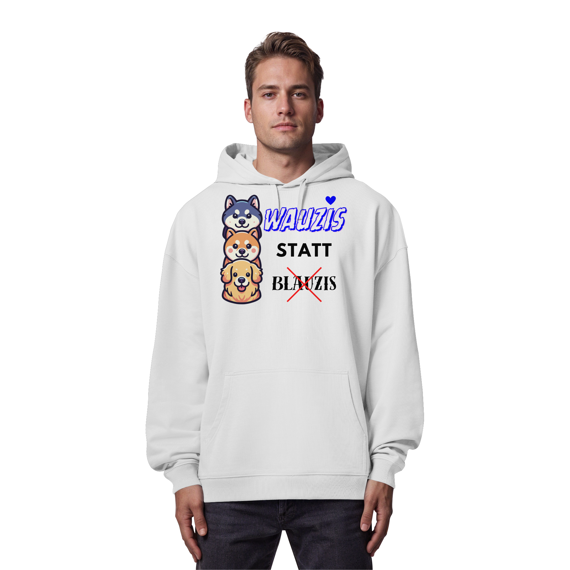 Wauzis statt Blauzis - Organic Oversize Hoodie
