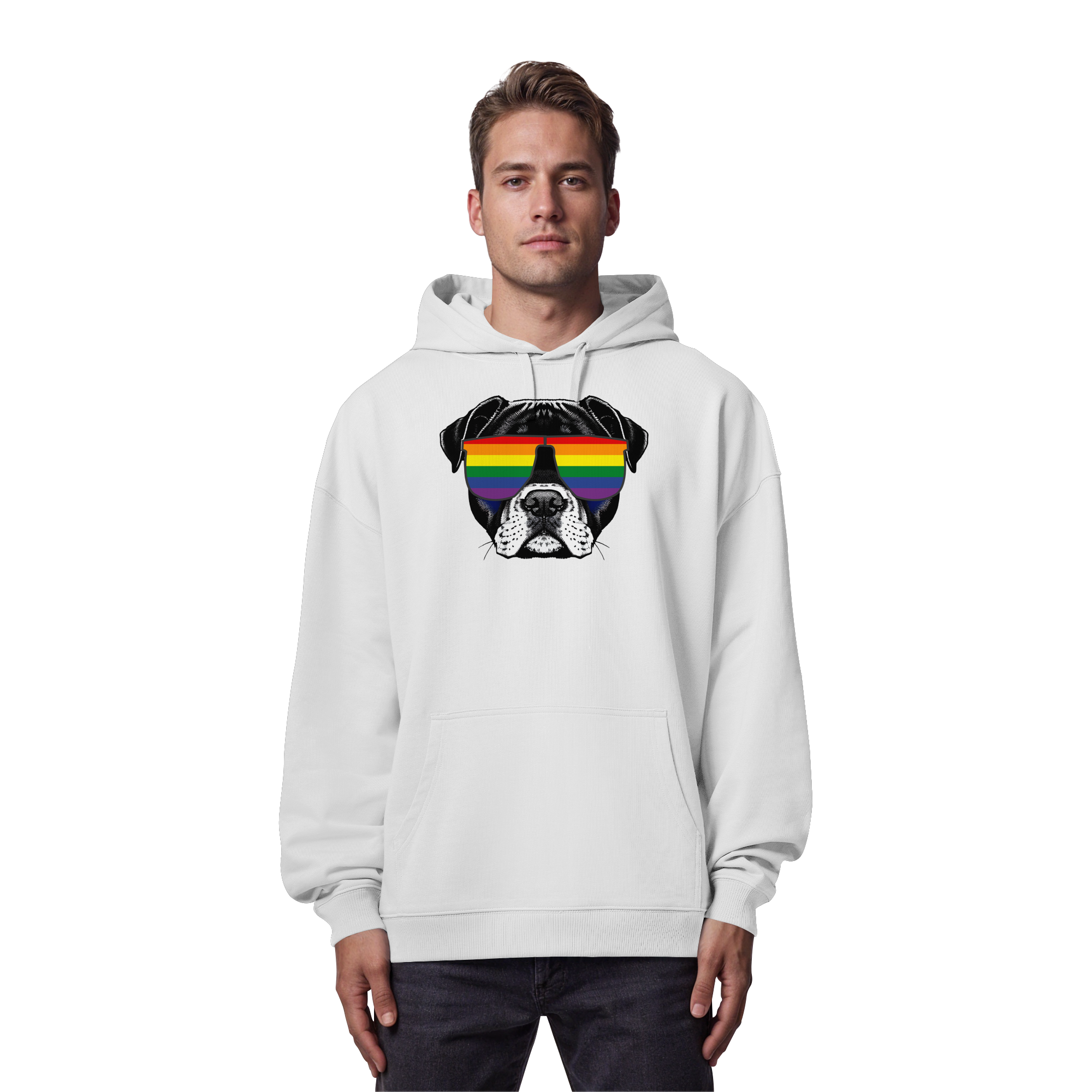 Regenbogen Doggo - Organic Oversize Hoodie