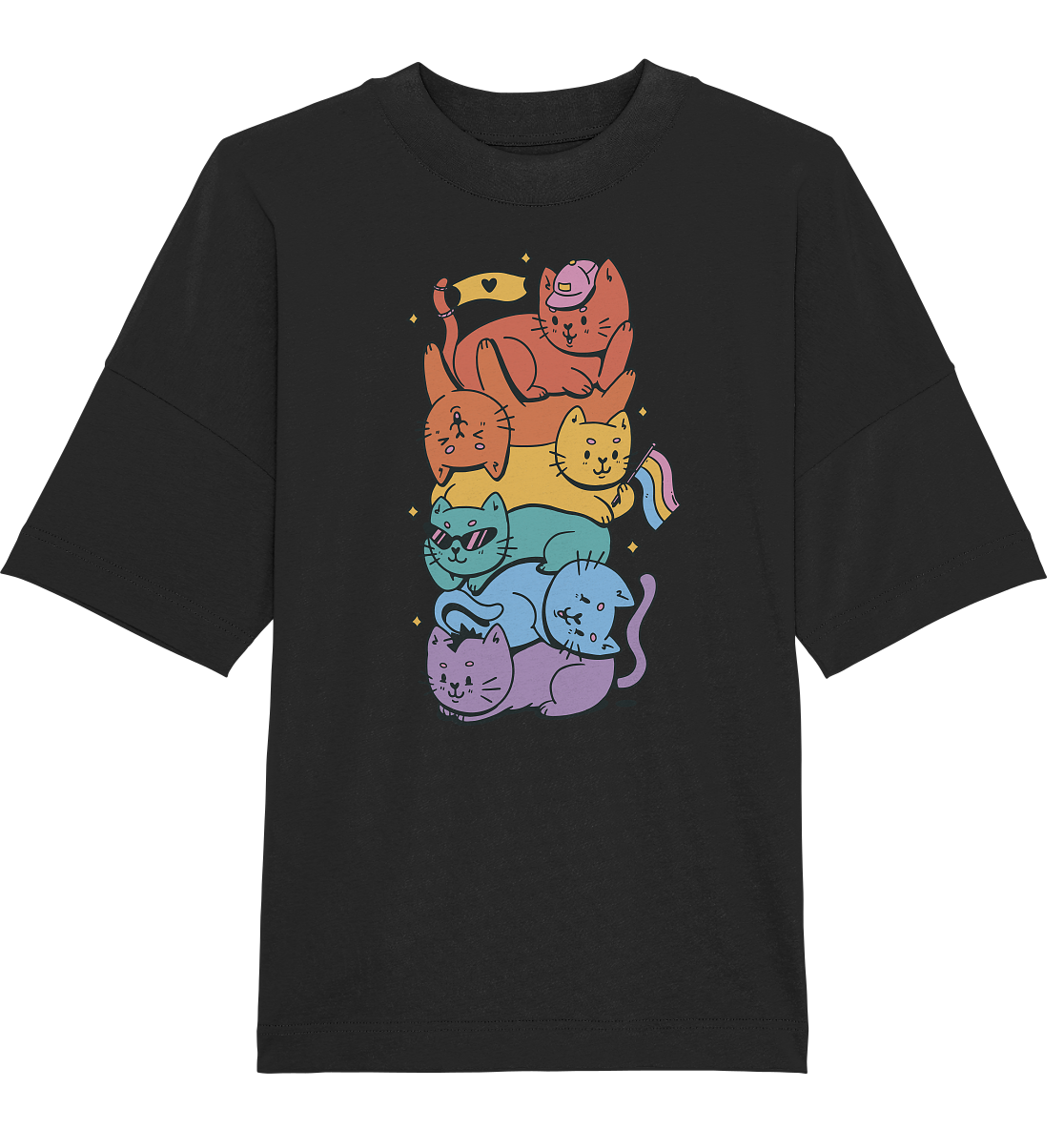 LGBTQ+ Katzen - Organic Oversize Shirt