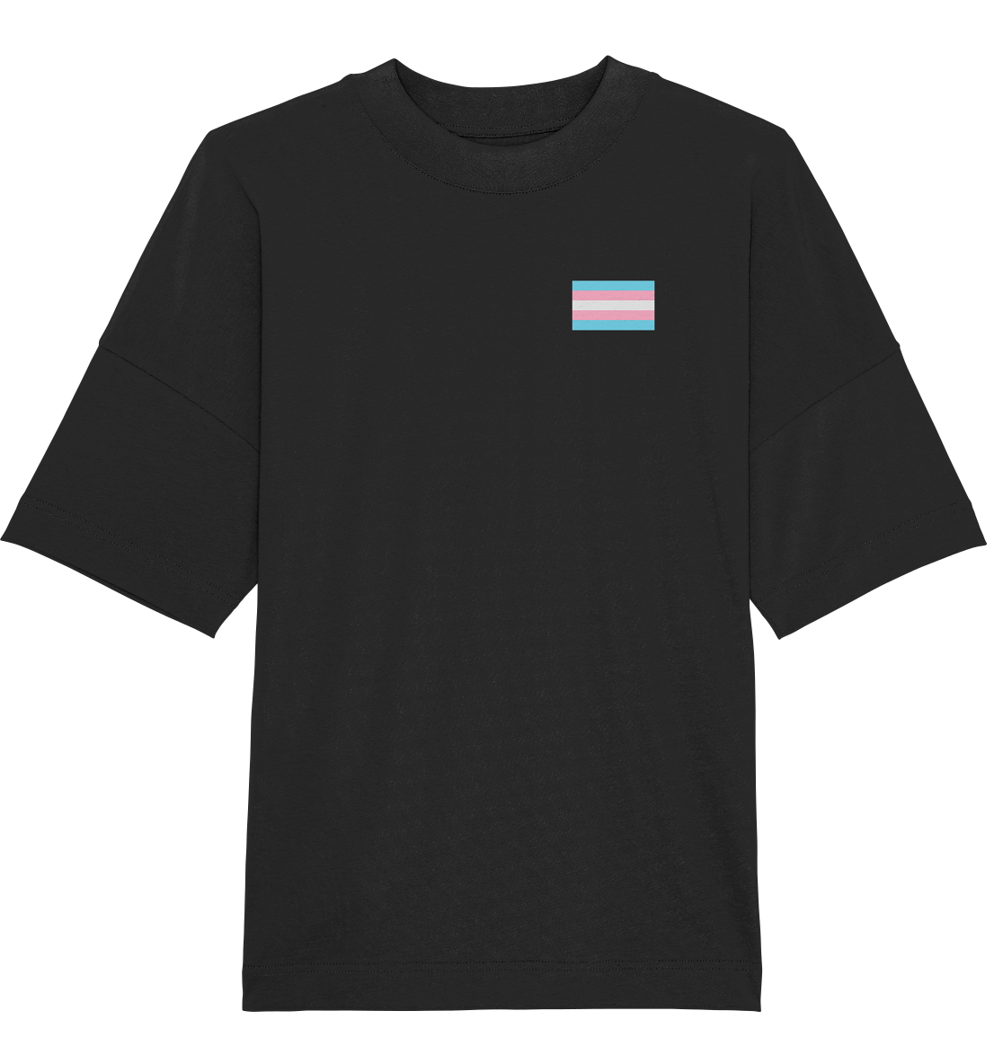 Trans Pride Flag - Organic Oversize Shirt